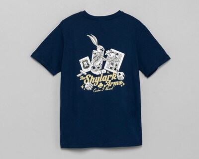 Foto 2 | Playera de Cuello Redondo Looney Tunes Azul Marino para Hombre