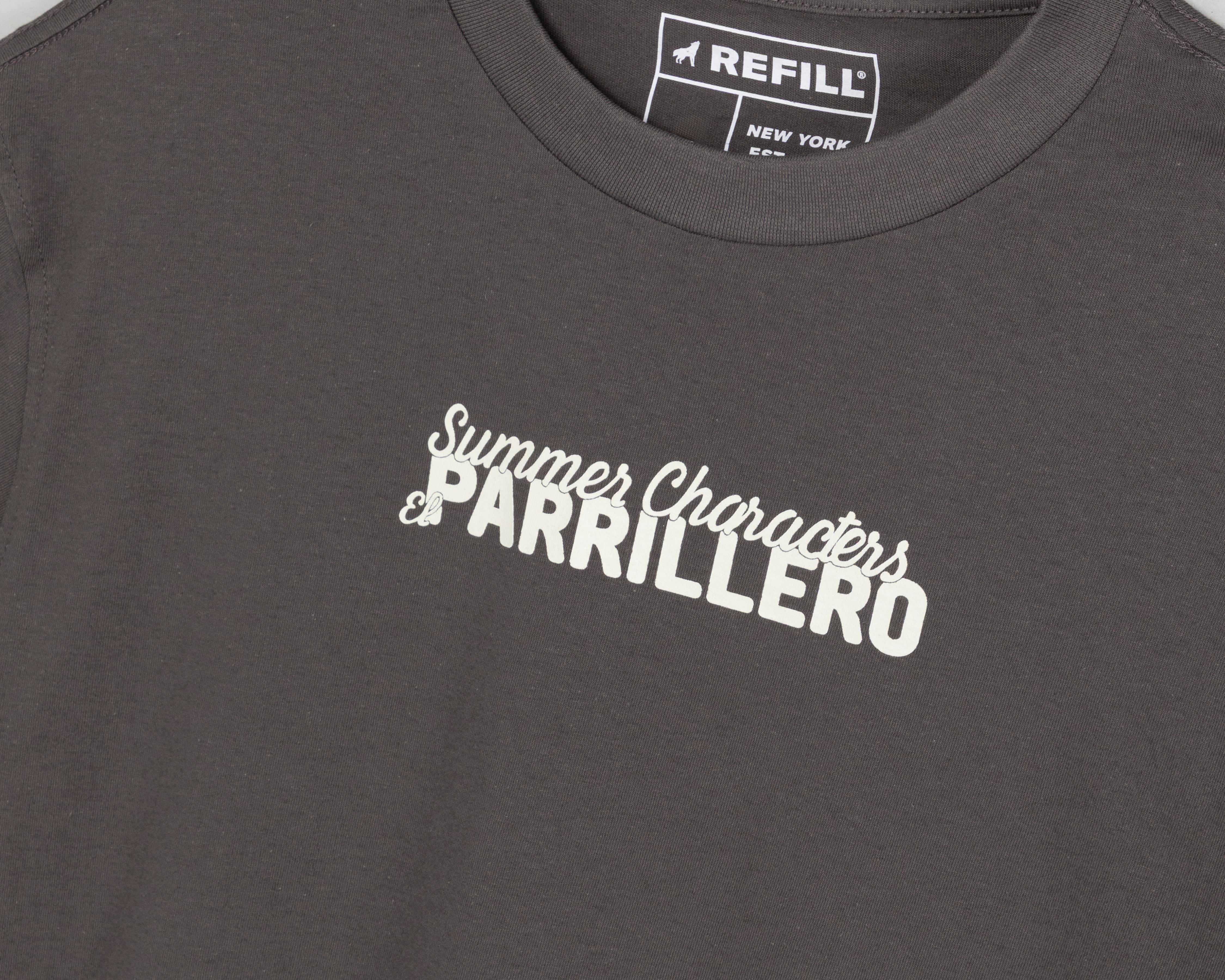 Foto 4 pulgar | Playera de Cuello Redondo Refill para Hombre