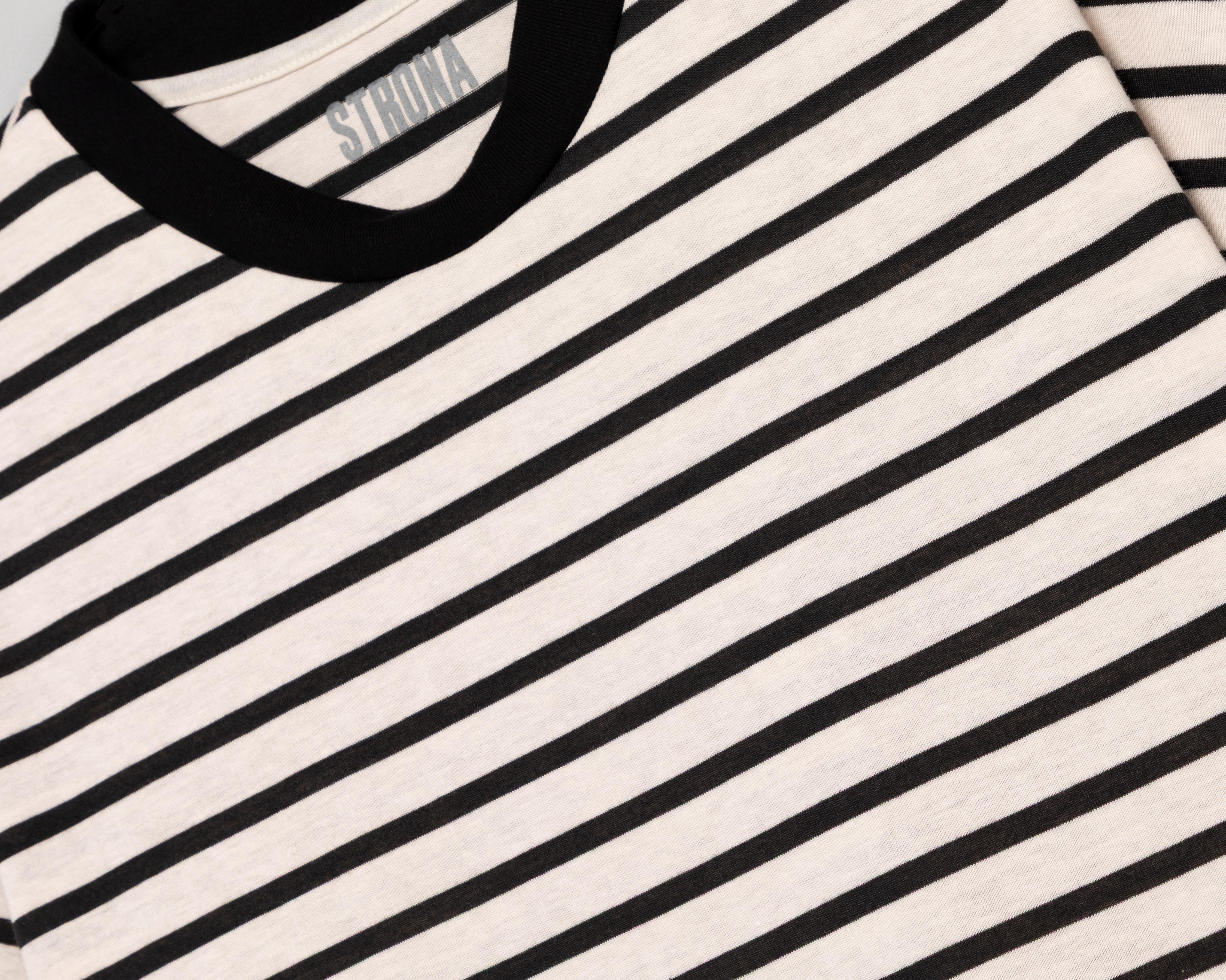Foto 4 pulgar | Playera Cuello Redondo Blanca Strona para Hombre