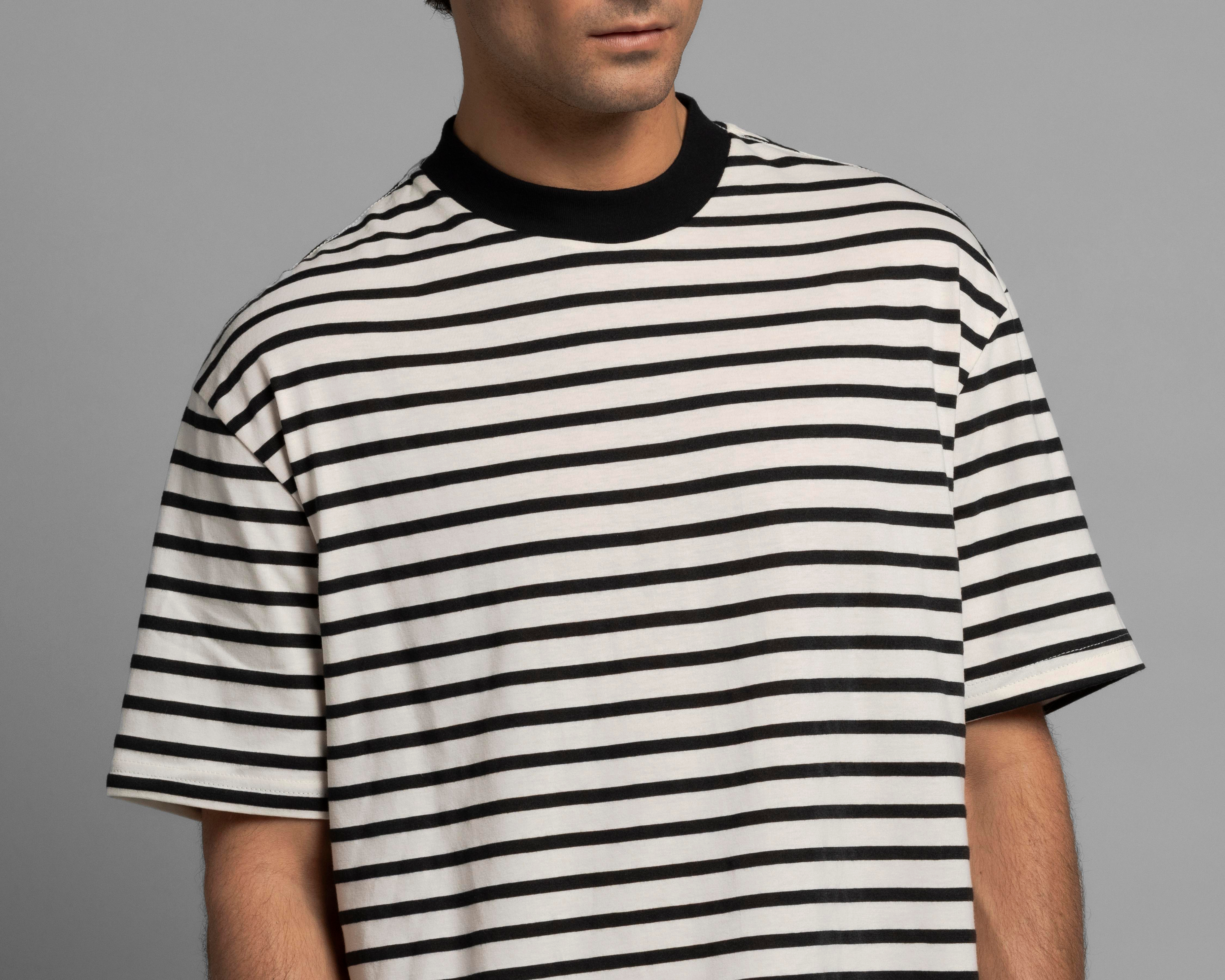Foto 5 pulgar | Playera Cuello Redondo Blanca Strona para Hombre