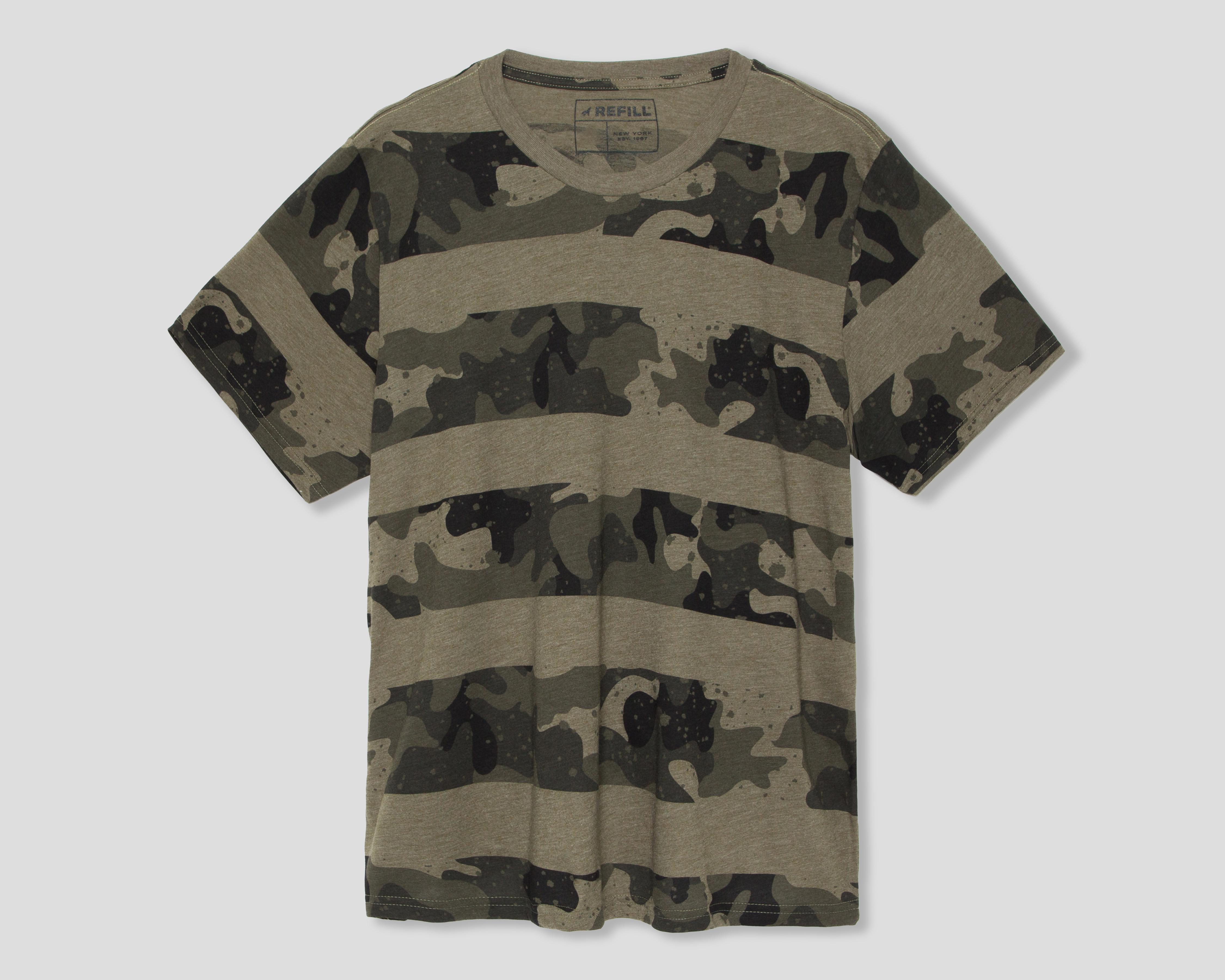 Foto 1 | Playera de Cuello Redondo Verde Refill para Hombre