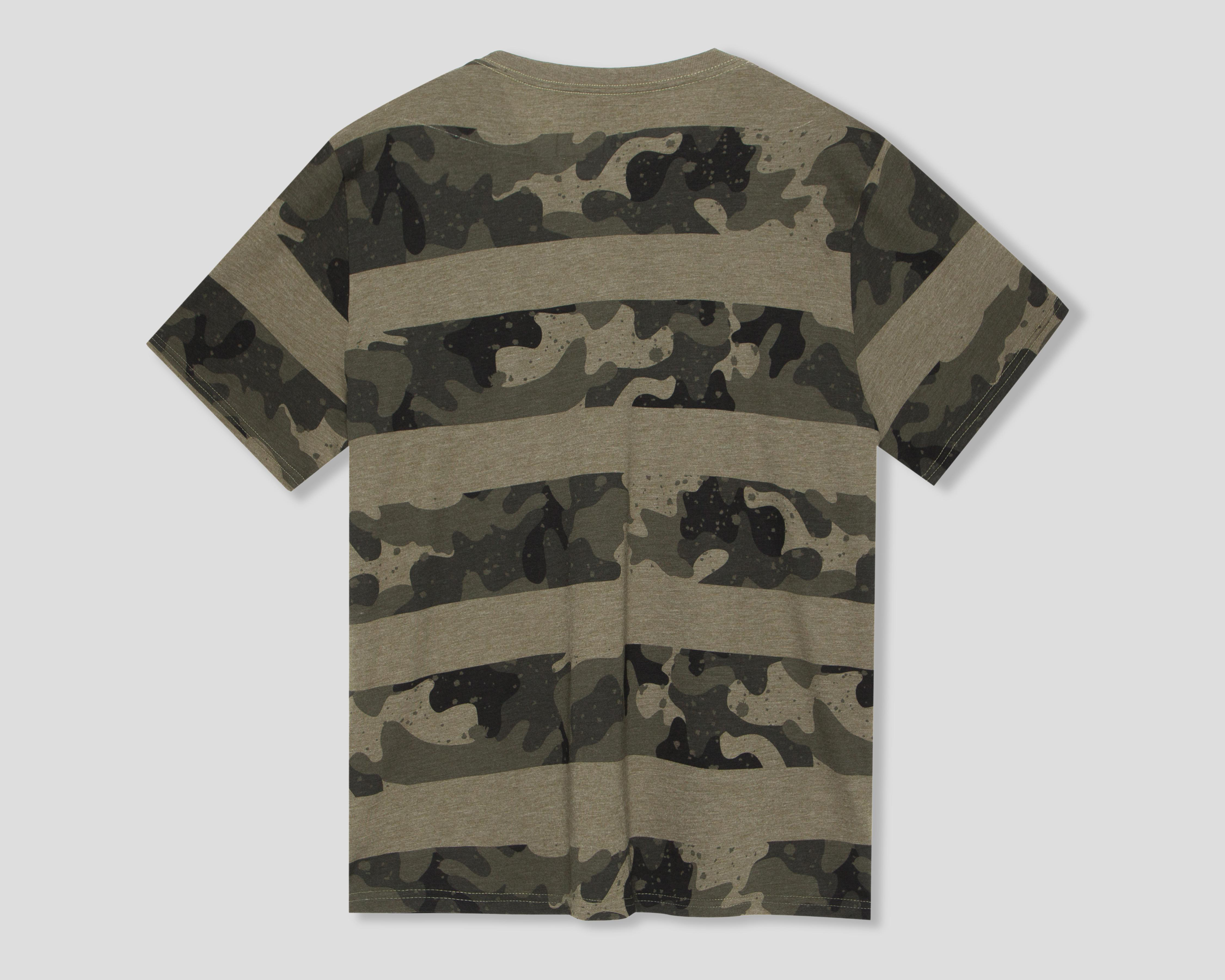 Foto 2 | Playera de Cuello Redondo Verde Refill para Hombre