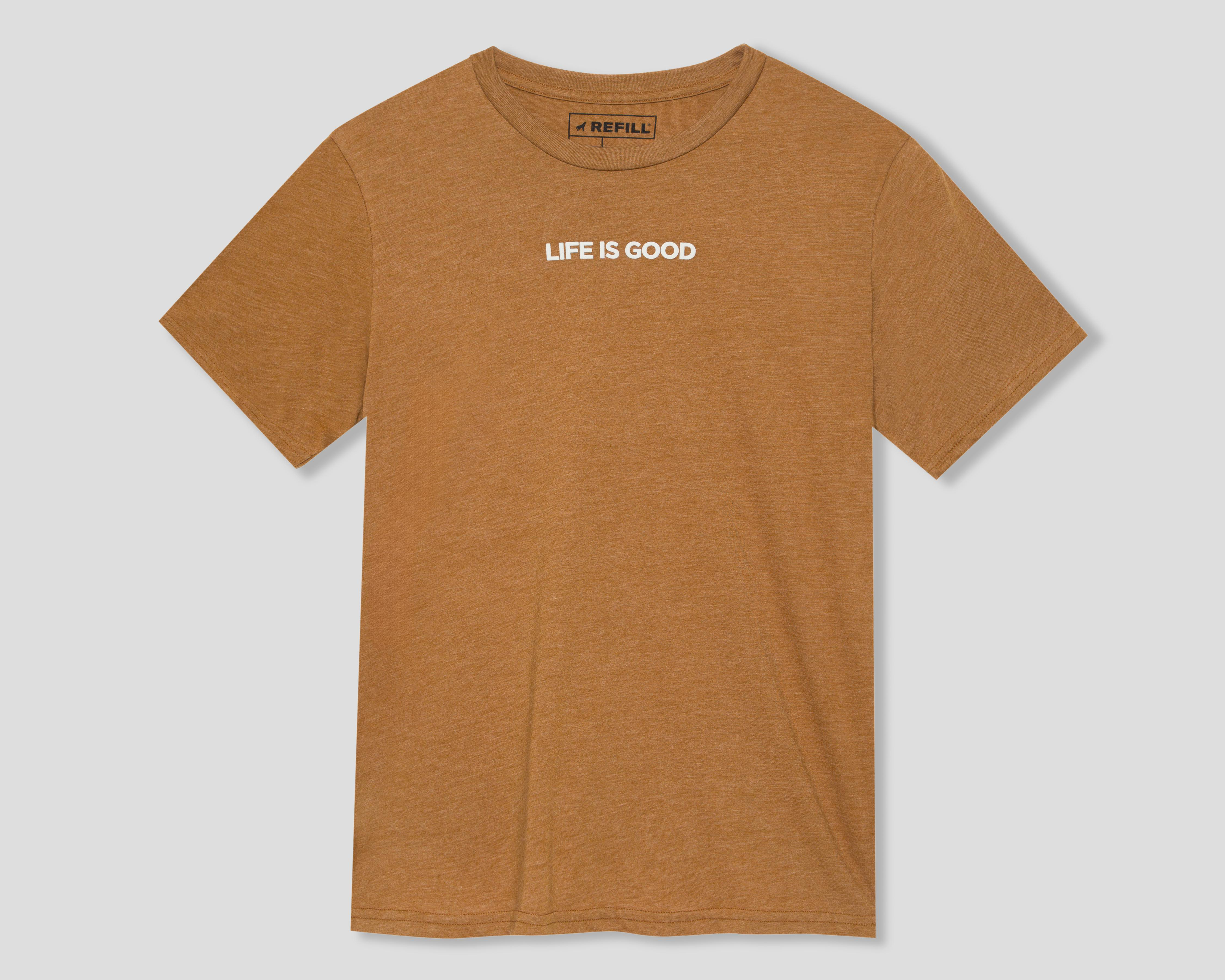 Foto 1 | Playera de Cuello Redondo Café Refill para Hombre