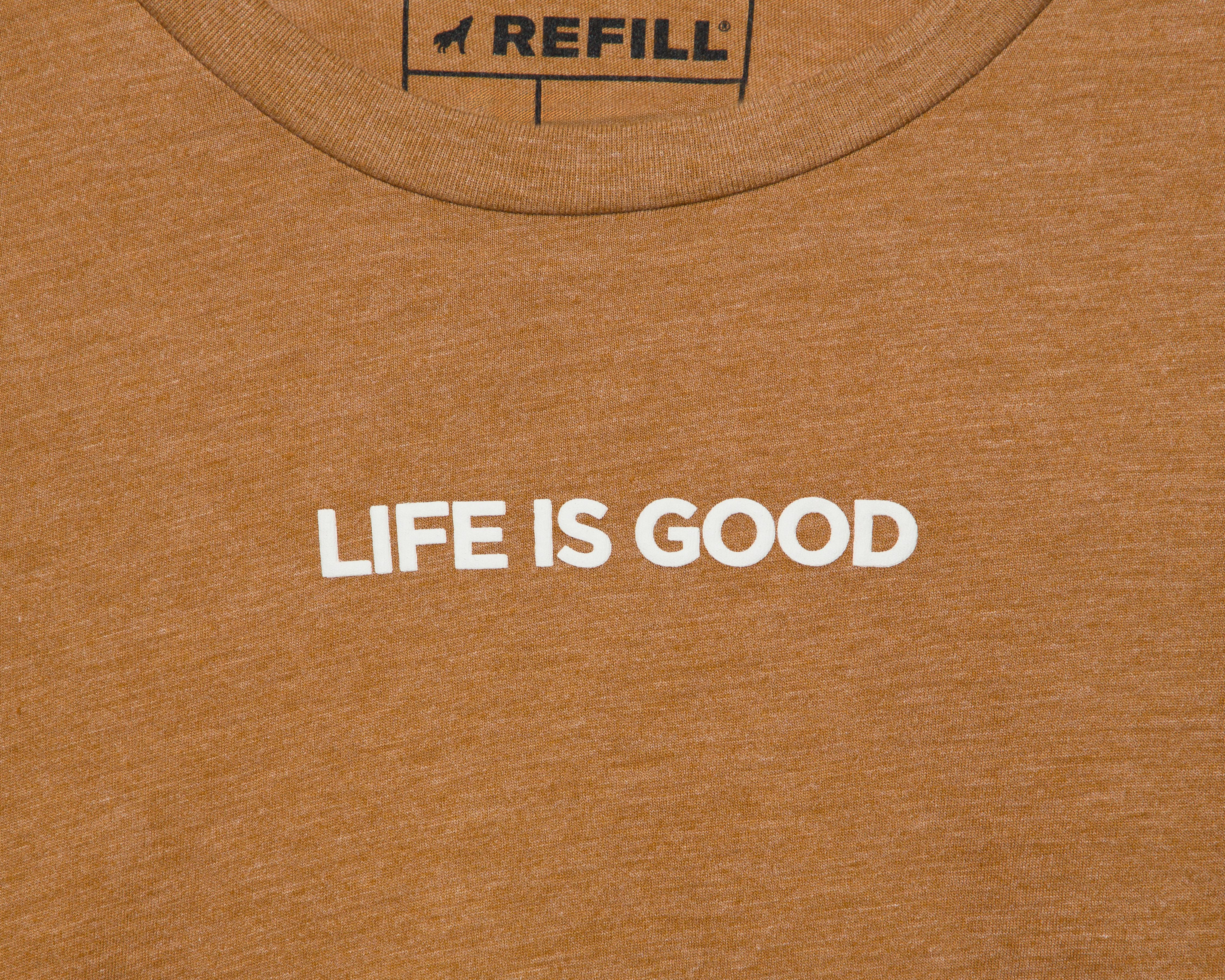 Foto 4 pulgar | Playera de Cuello Redondo Café Refill para Hombre
