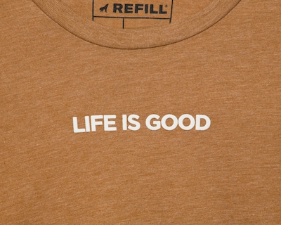Foto 3 | Playera de Cuello Redondo Café Refill para Hombre