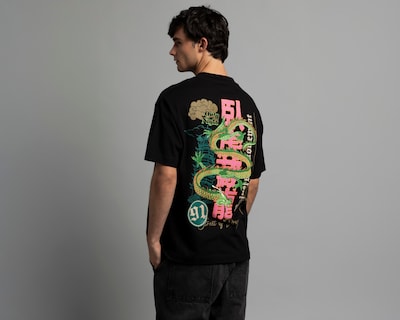Foto 3 | Playera de Cuello Redondo Negra Strona para Hombre
