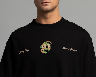Foto 4 | Playera de Cuello Redondo Negra Strona para Hombre