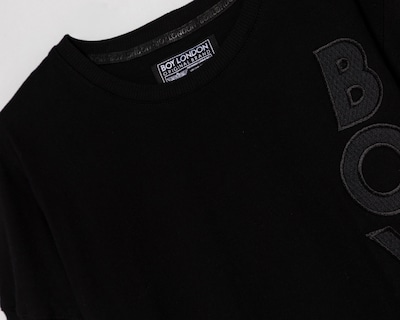 Foto 3 | Playera de Cuello Redondo Negro Boy London para Hombre