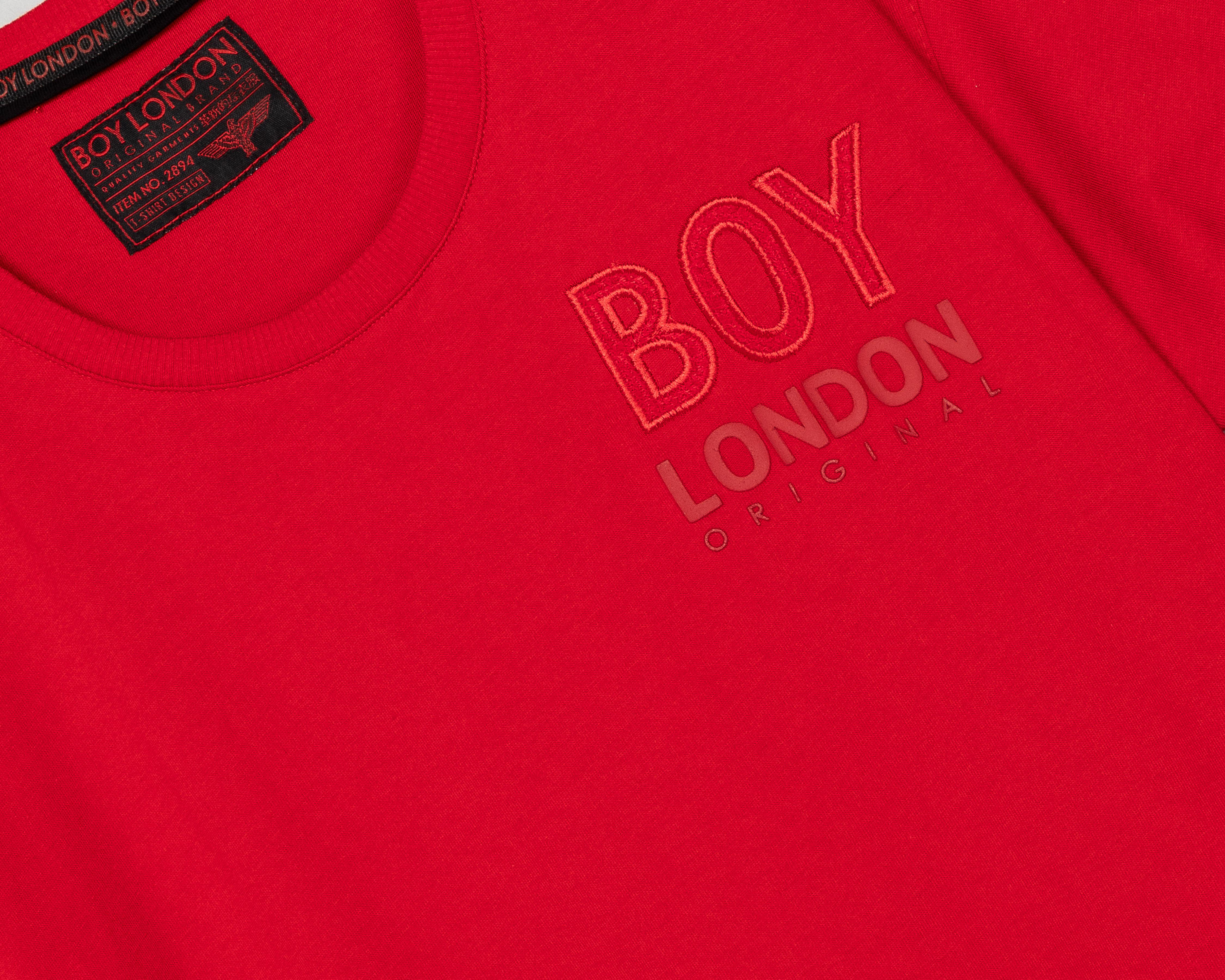 Foto 4 pulgar | Playera de Cuello Redondo Roja Boy London para Hombre