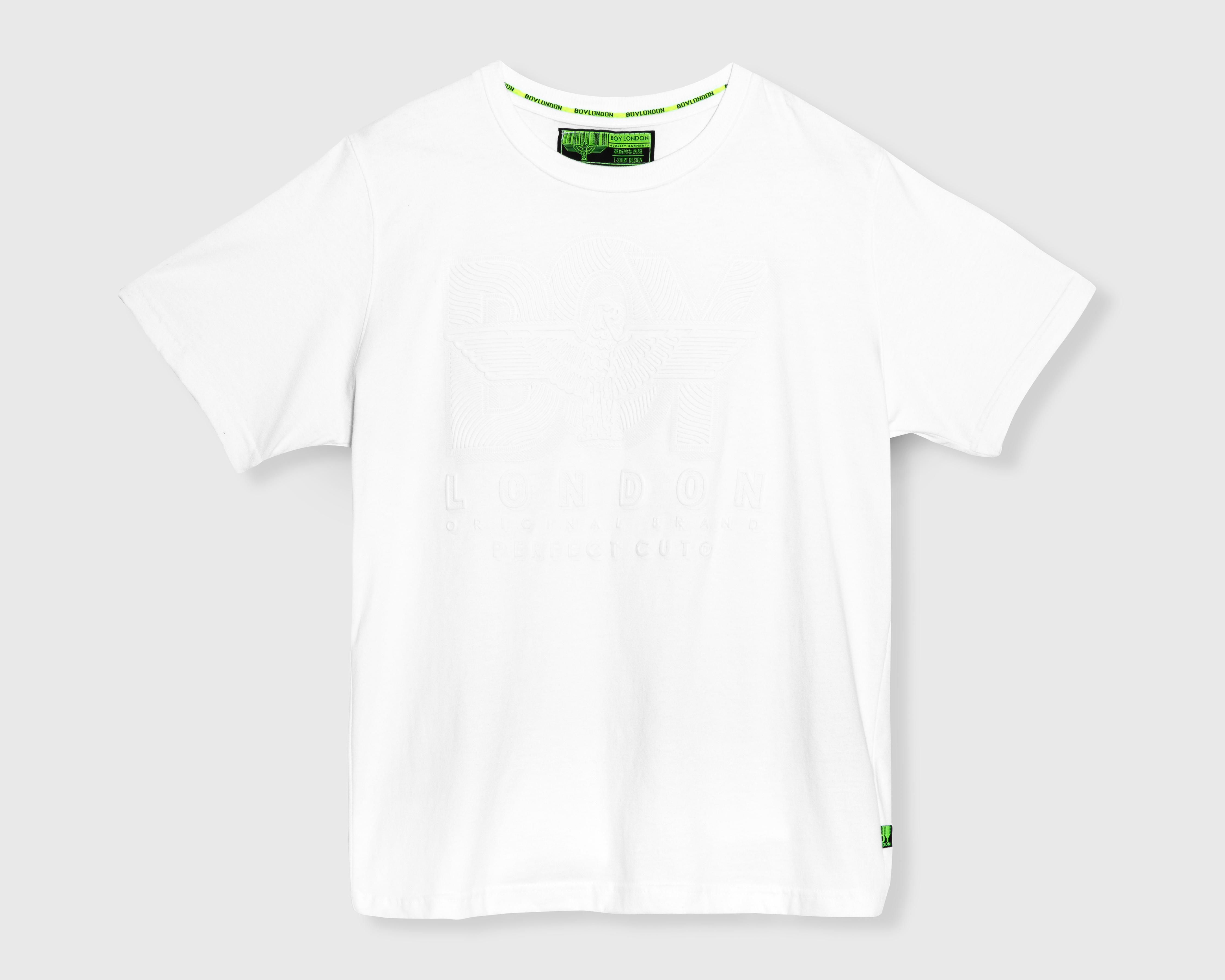 Foto 2 pulgar | Playera de Cuello Redondo Blanca Boy London para Hombre