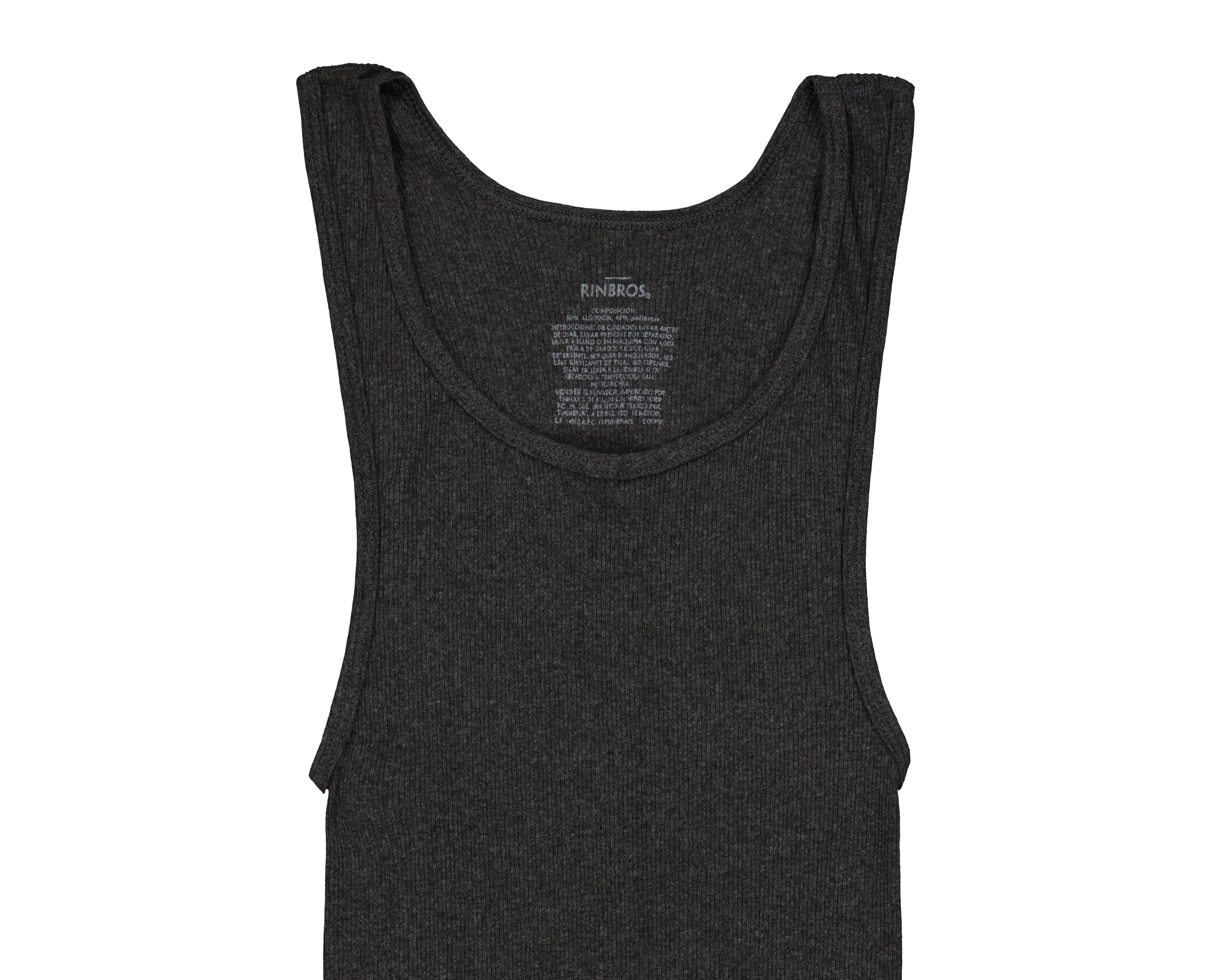 Foto 4 pulgar | Camiseta Interior Cuello Redondo Rinbros para Hombre 3 Piezas