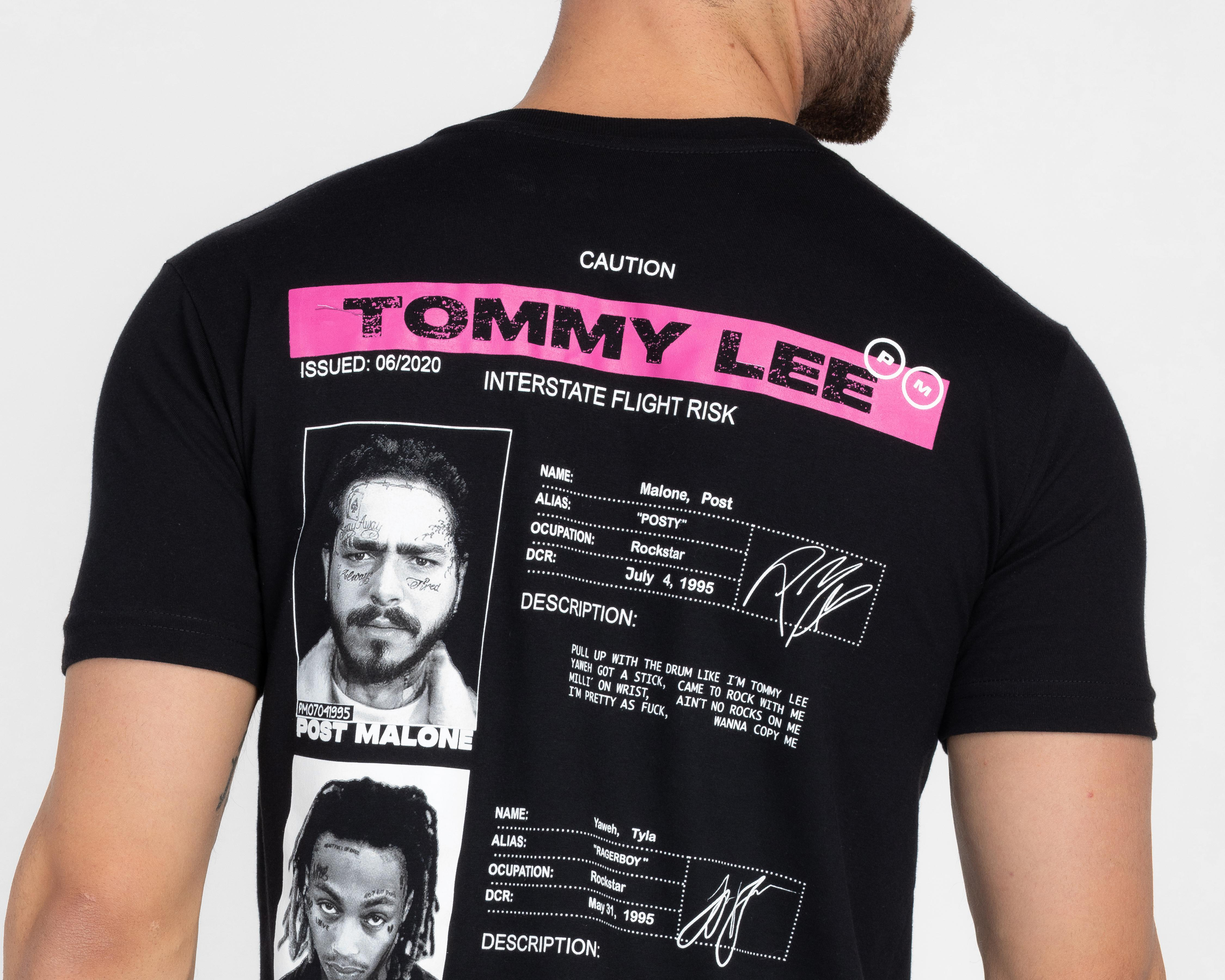 Foto 5 pulgar | Playera Post Malone Cuello Redondo