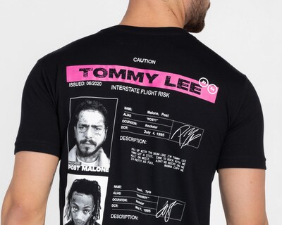 Foto 4 | Playera Post Malone Cuello Redondo