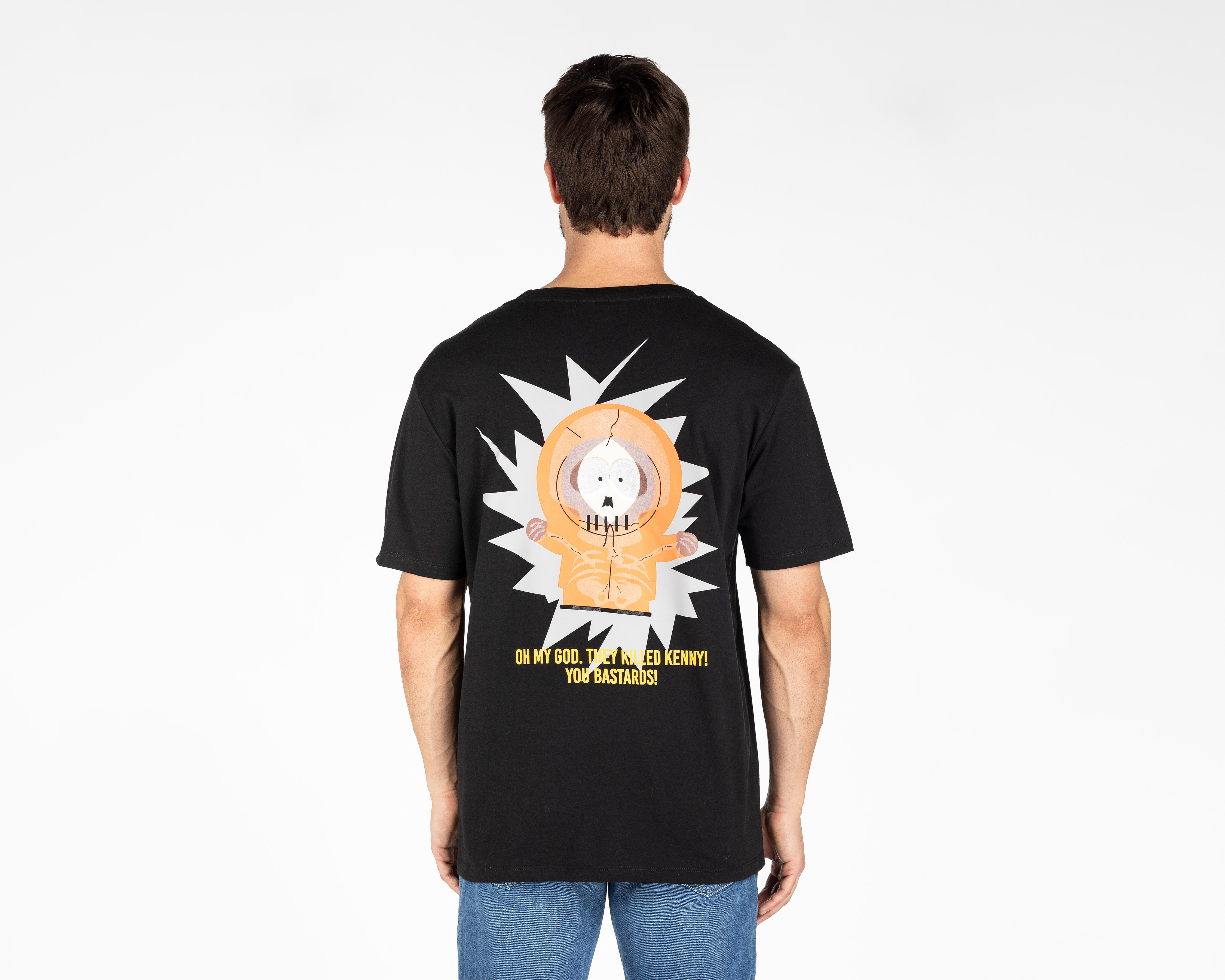 Foto 2 | Playera de Cuello Redondo Negra South Park para Hombre