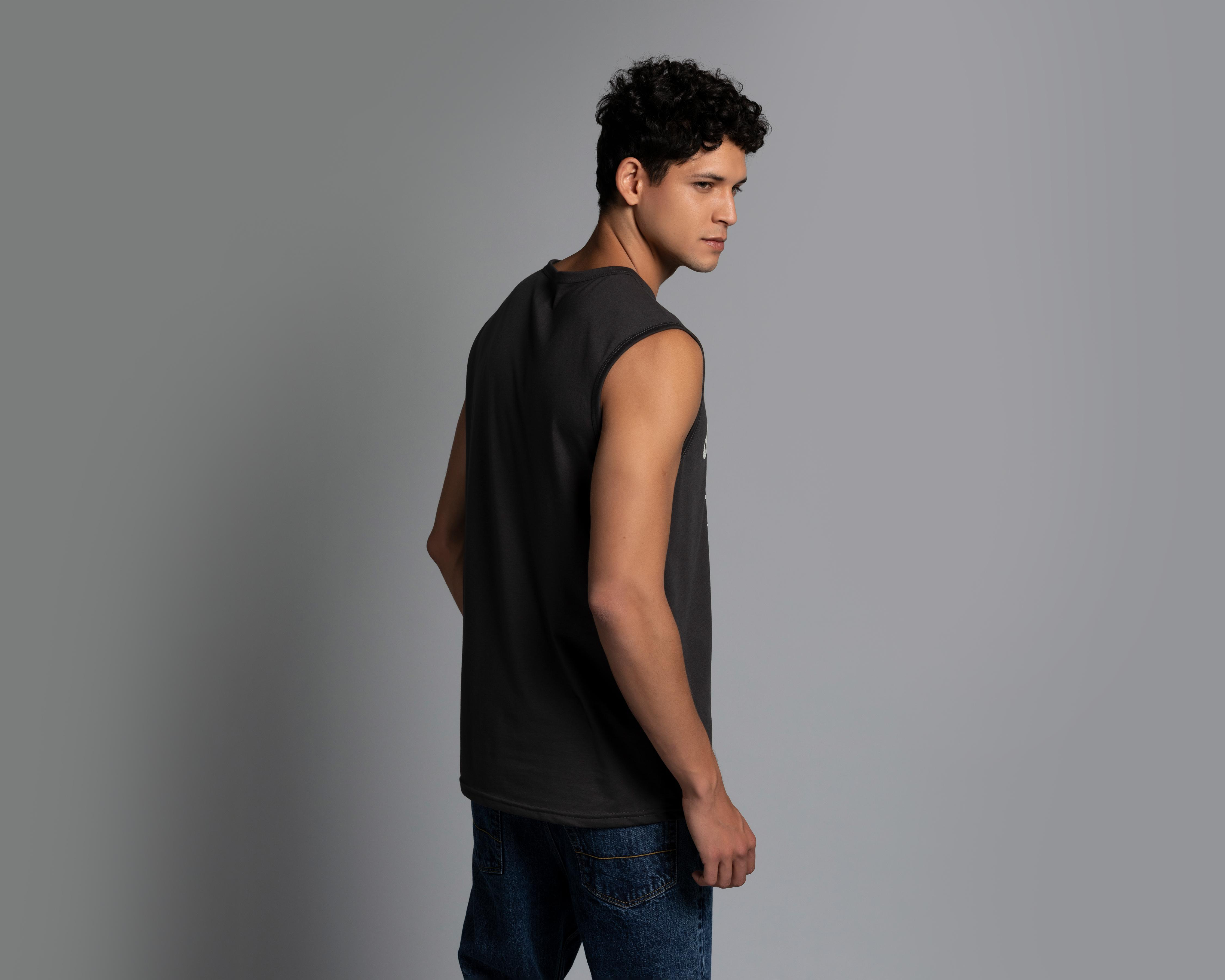 Foto 4 pulgar | Playera Strona Cuello Redondo