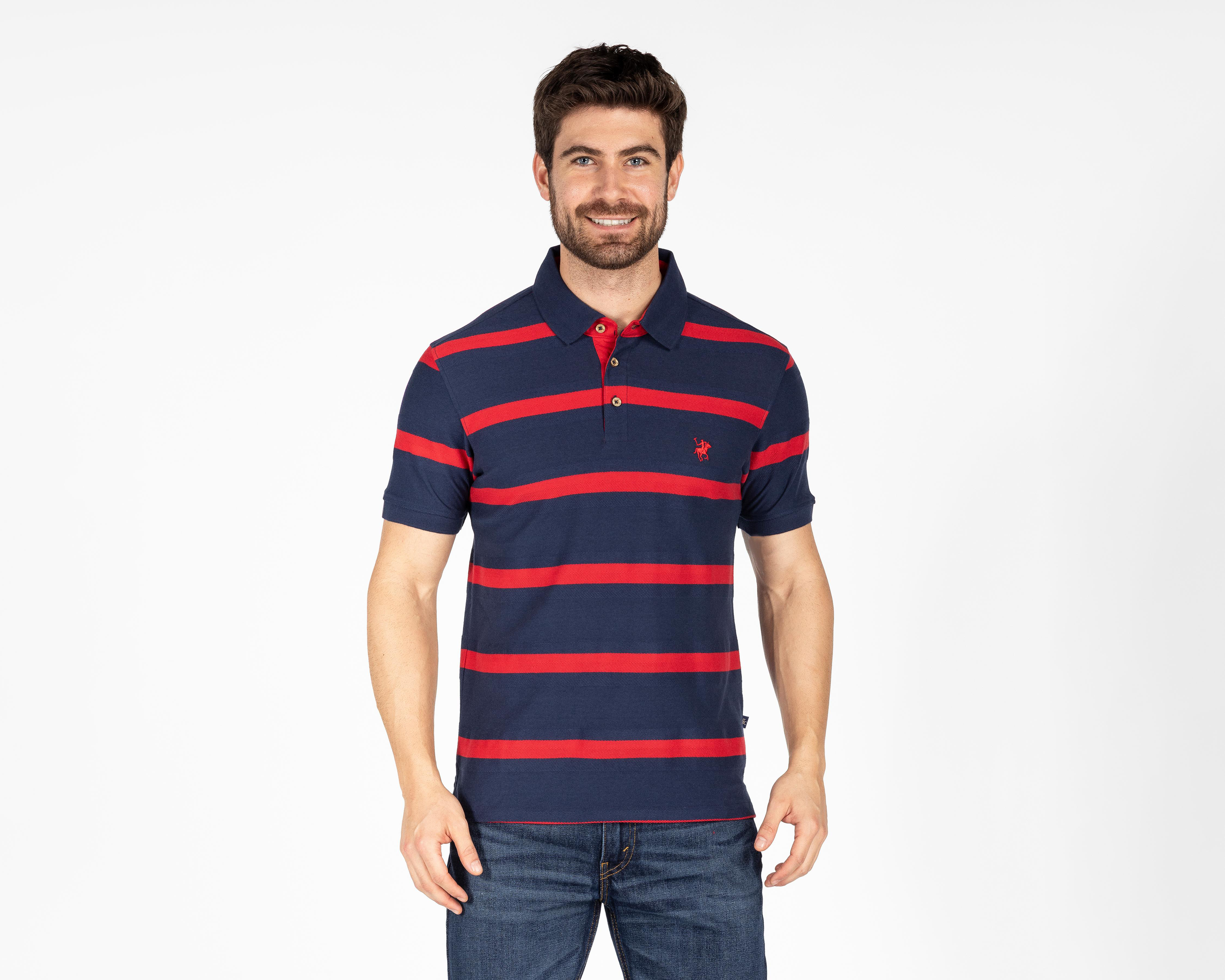 Foto 2 pulgar | Playera Polo York Team Polo Club Azul para Hombre