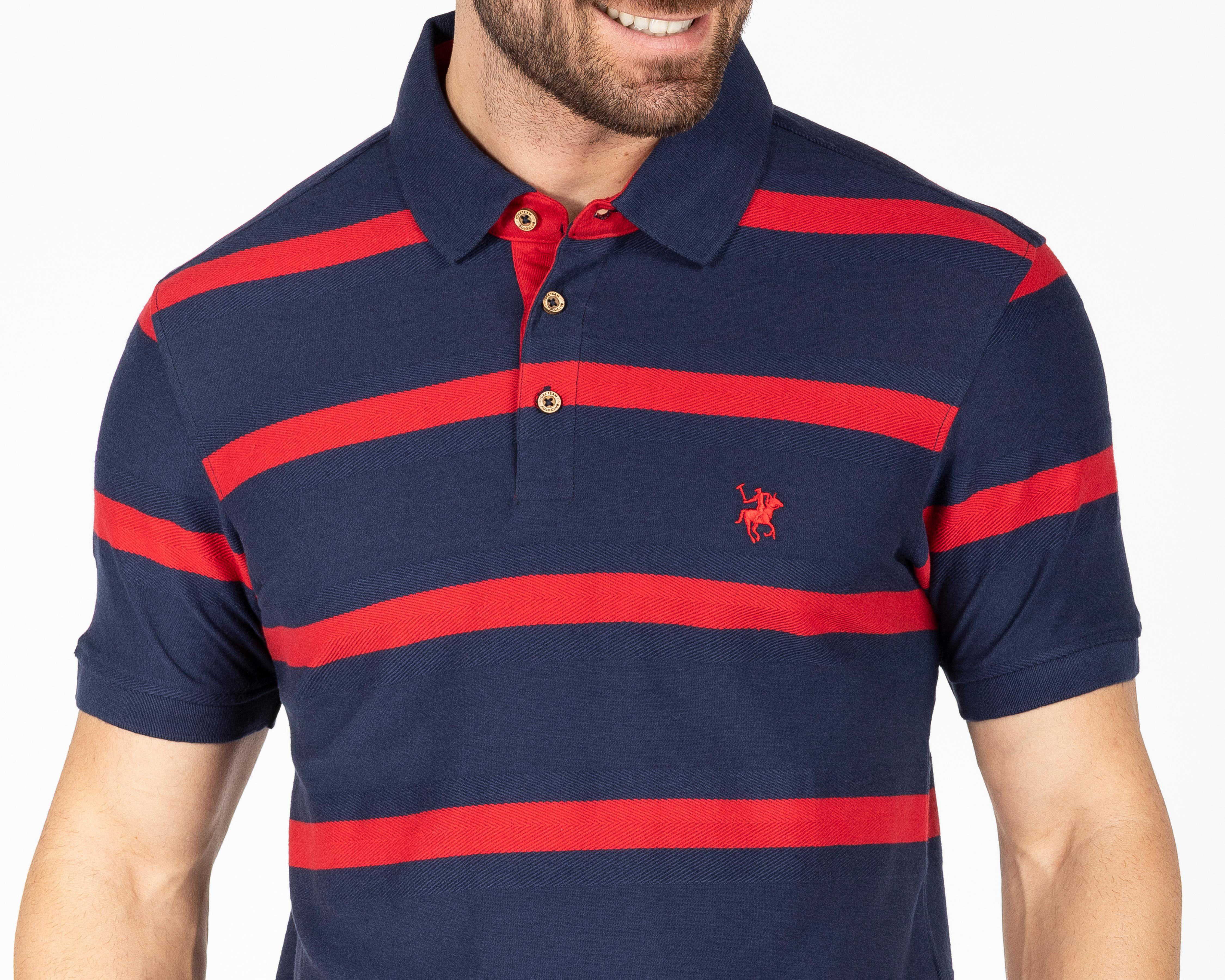 Foto 4 pulgar | Playera Polo York Team Polo Club Azul para Hombre