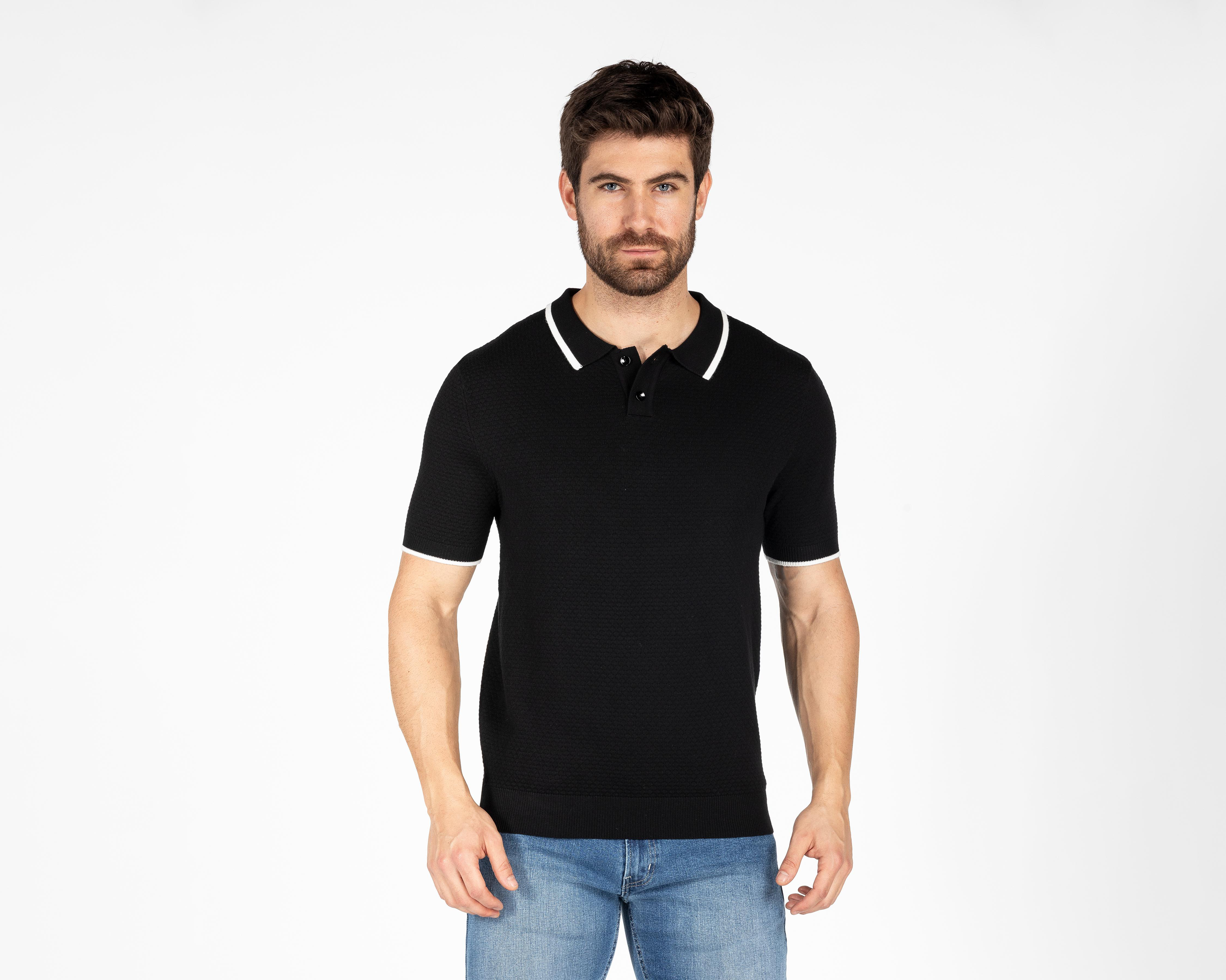 Playera Polo Forever 21 Negra para Hombre $449