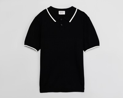 Foto 1 | Playera Polo Forever 21 Negra para Hombre