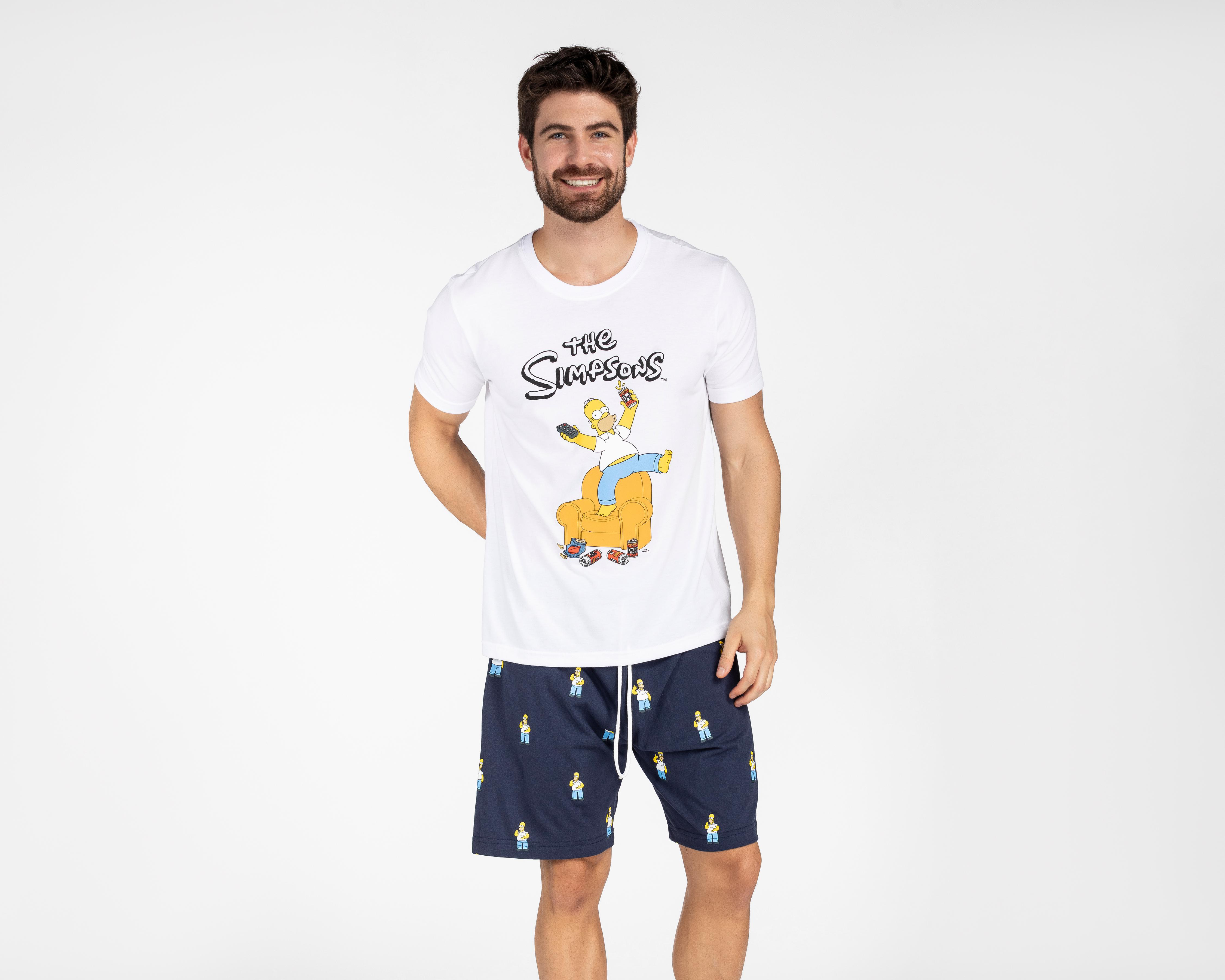 Pijama de Algodón The Simpsons para Hombre 2 Piezas