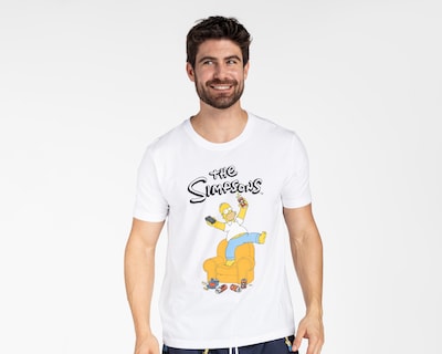 Foto 3 | Pijama de Algodón The Simpsons para Hombre 2 Piezas