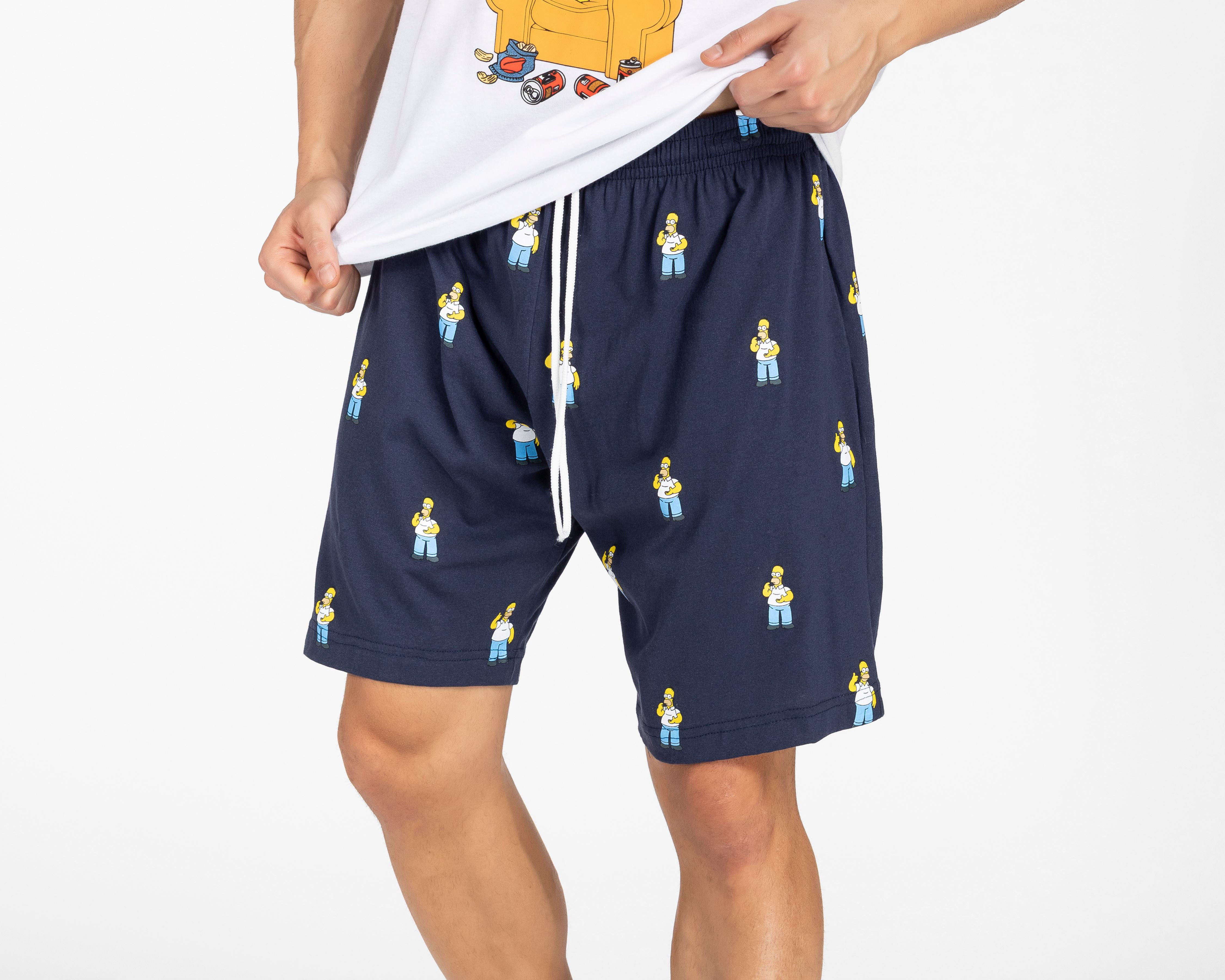 Foto 5 pulgar | Pijama de Algodón The Simpsons para Hombre 2 Piezas