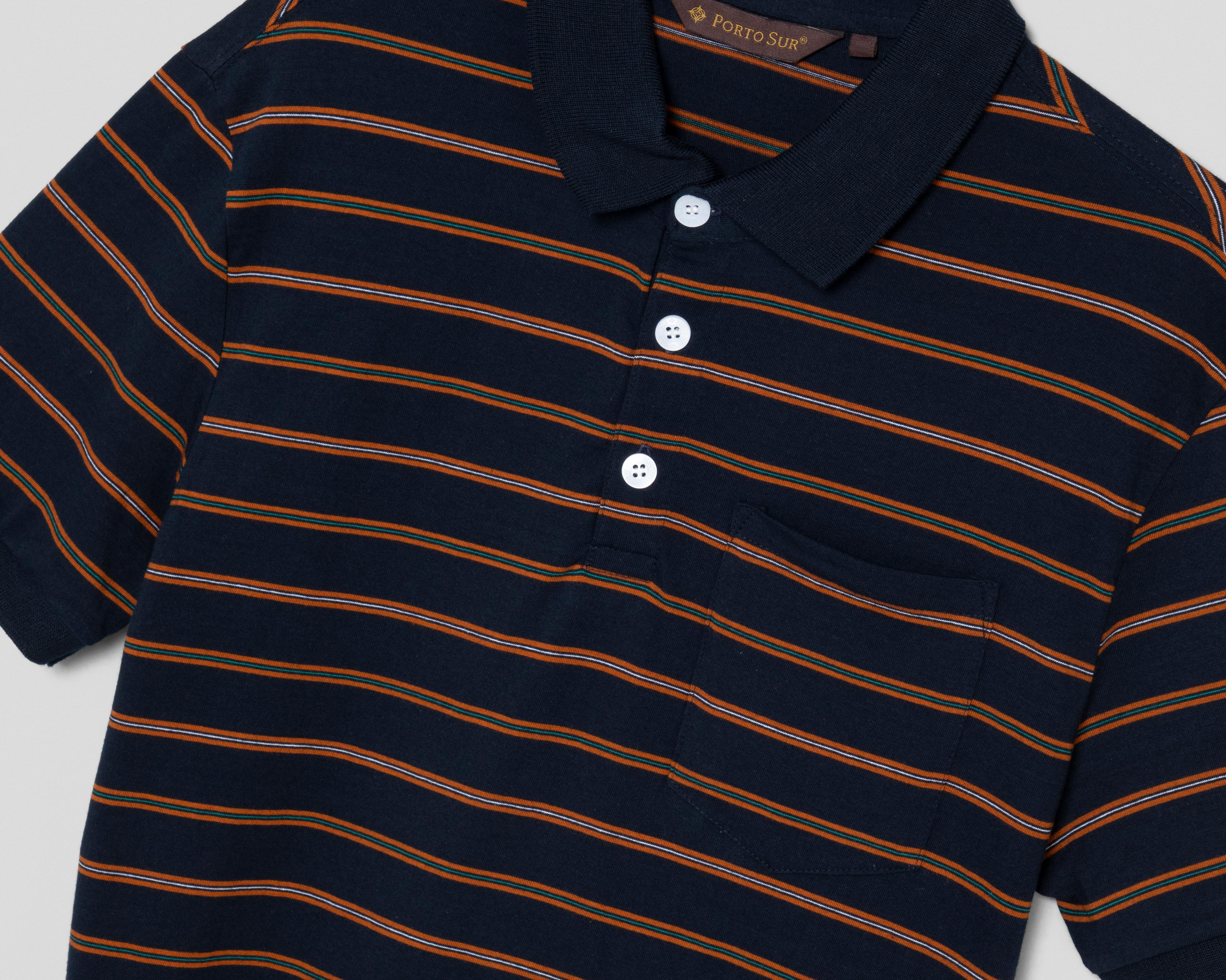Foto 3 | Playera Polo Porto Sur Azul para Hombre