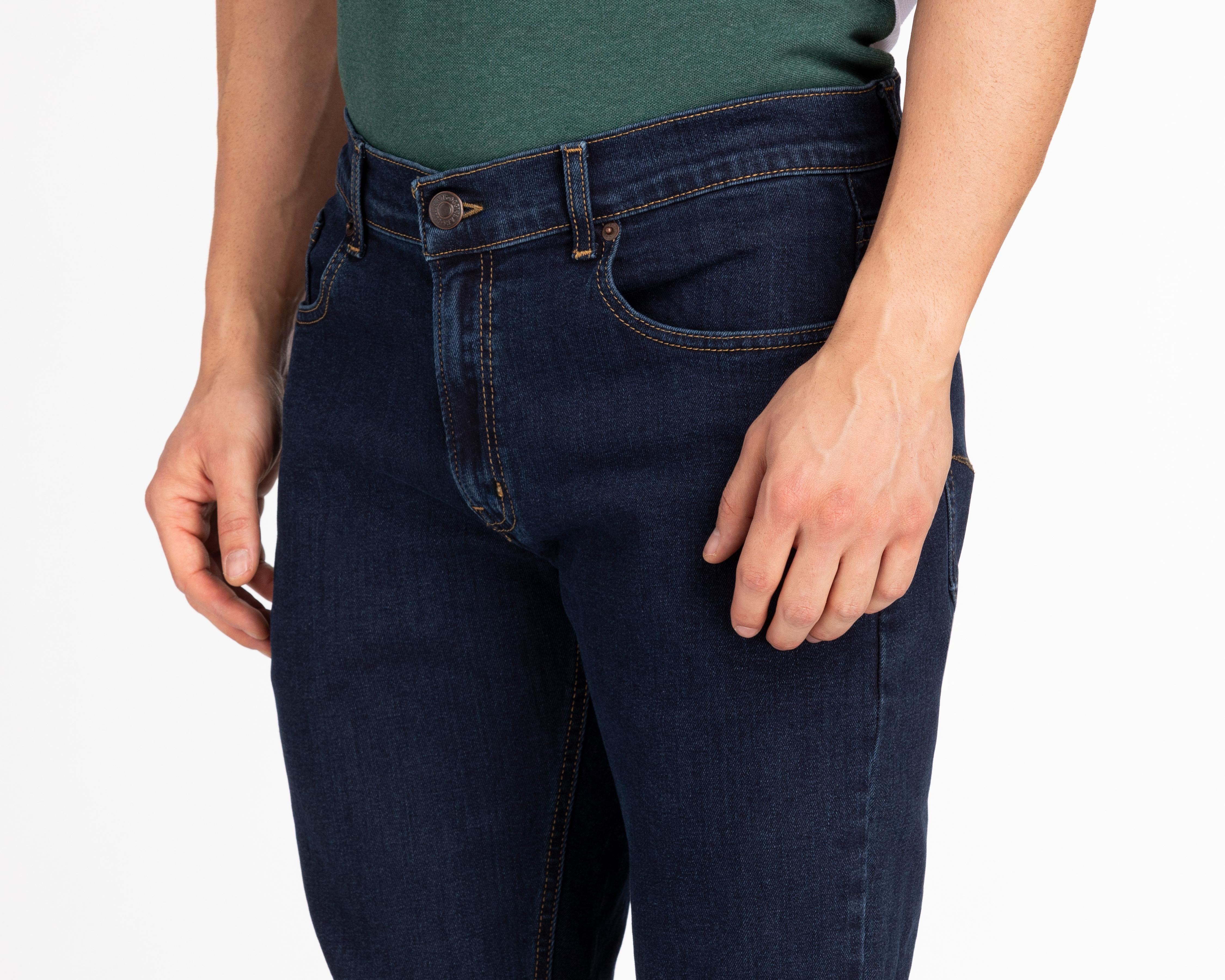 Foto 4 pulgar | Jeans Recto Oggi Iron Sky Raw para Hombre