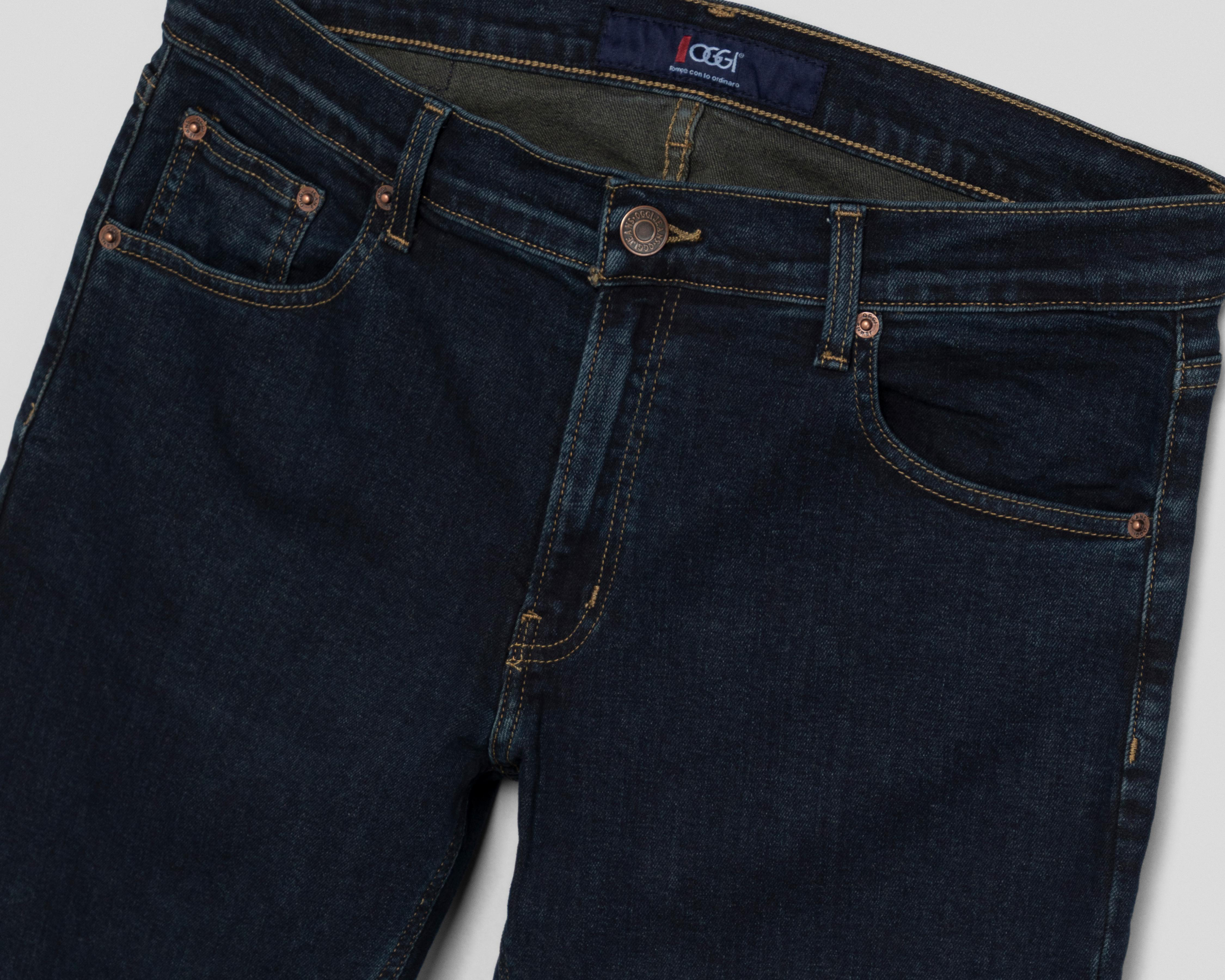 Foto 4 pulgar | Jeans Recto Oggi Iron Sky Carbon para Hombre