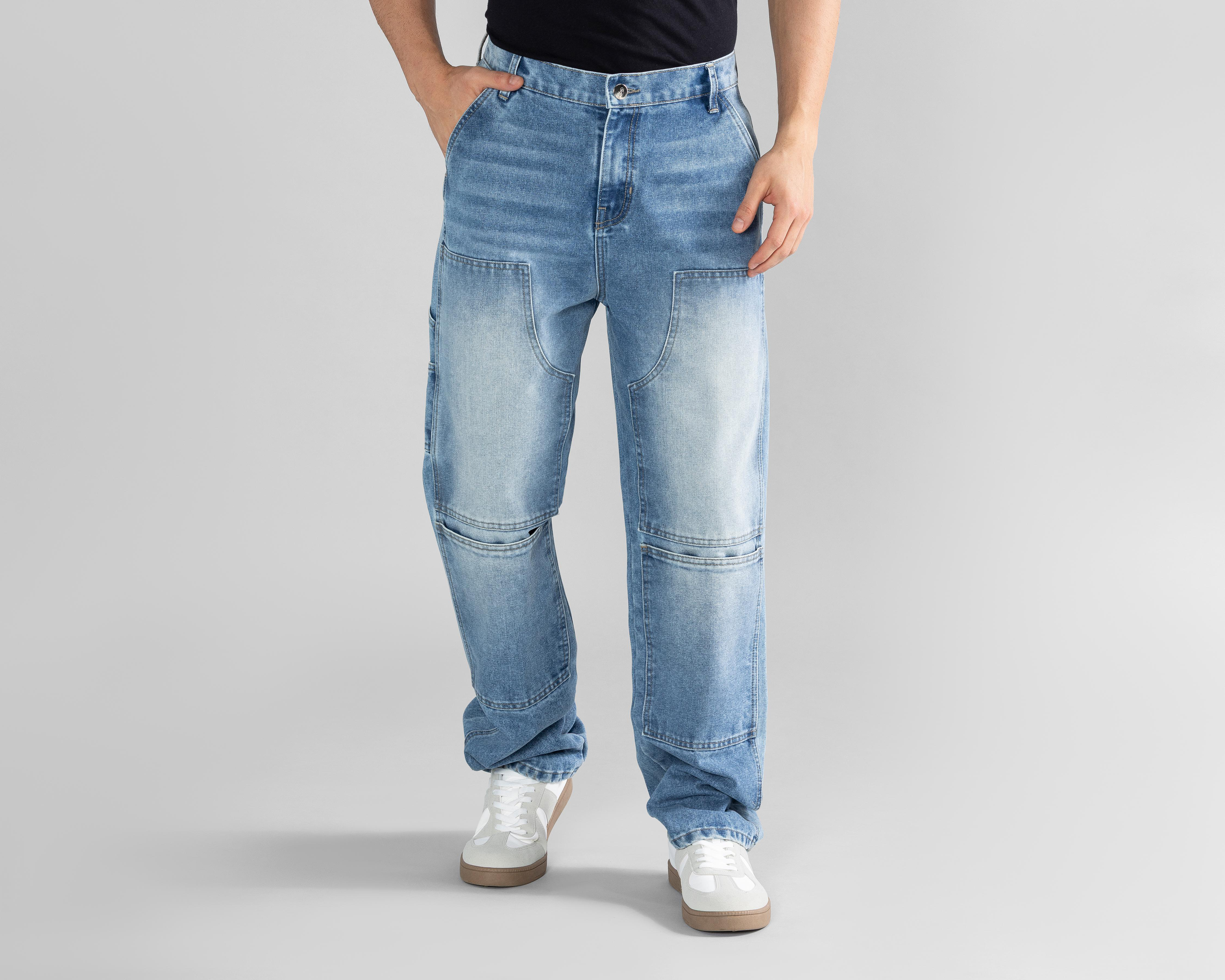 Foto 2 pulgar | Jeans Recto Strona para Hombre