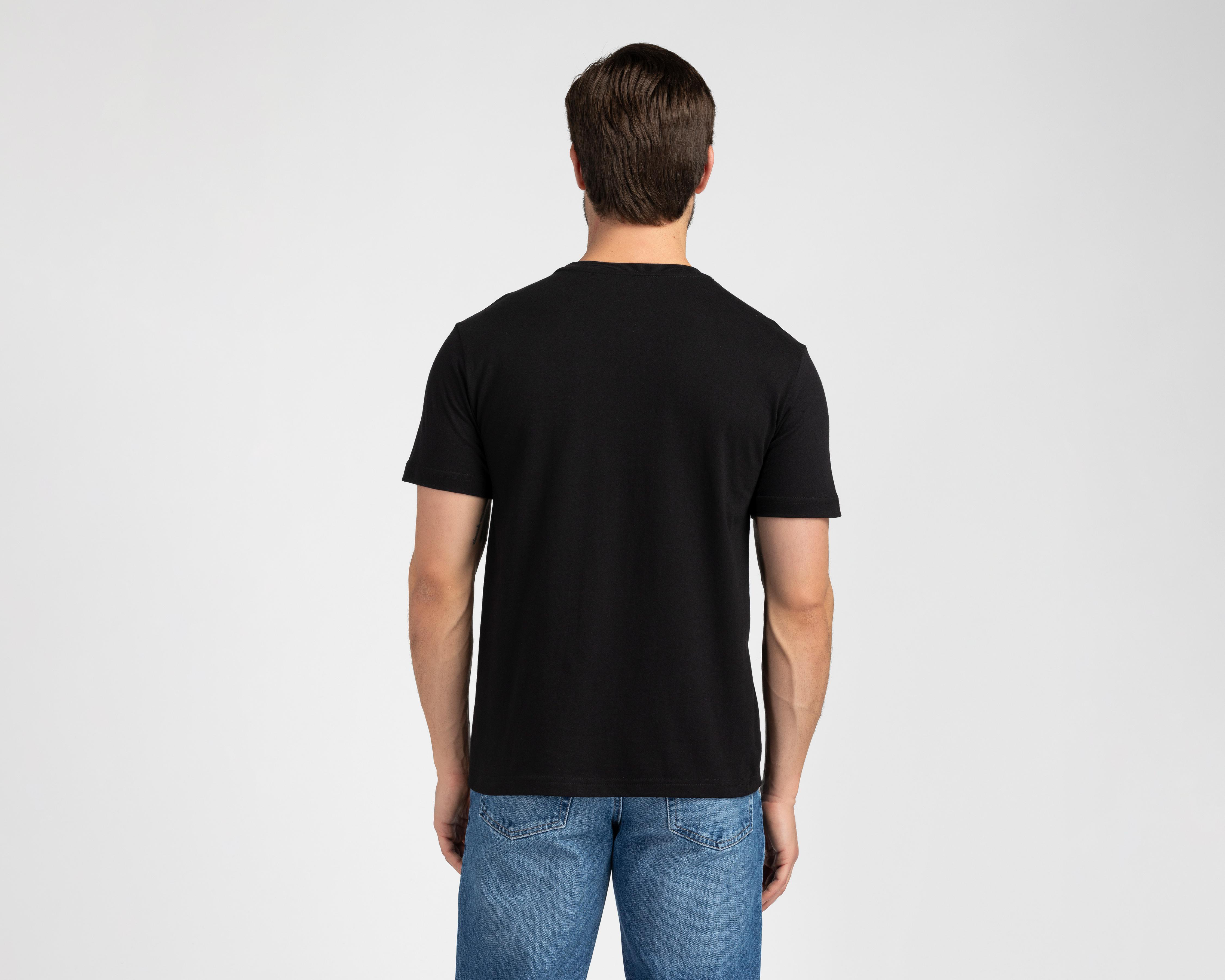 Foto 3 pulgar | Playera de Cuello Redondo Negra Rick & Morty para Hombre