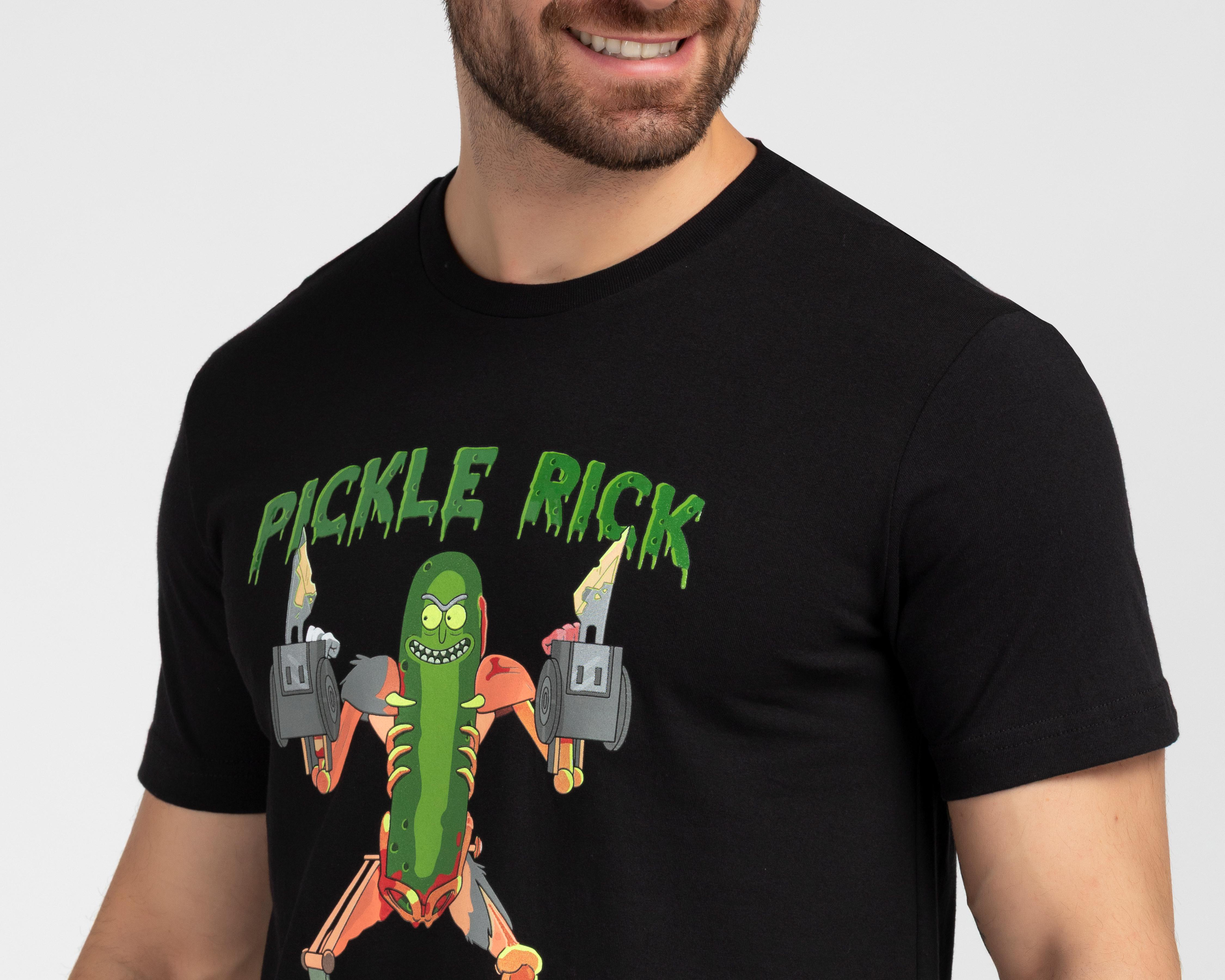 Foto 4 pulgar | Playera de Cuello Redondo Negra Rick & Morty para Hombre