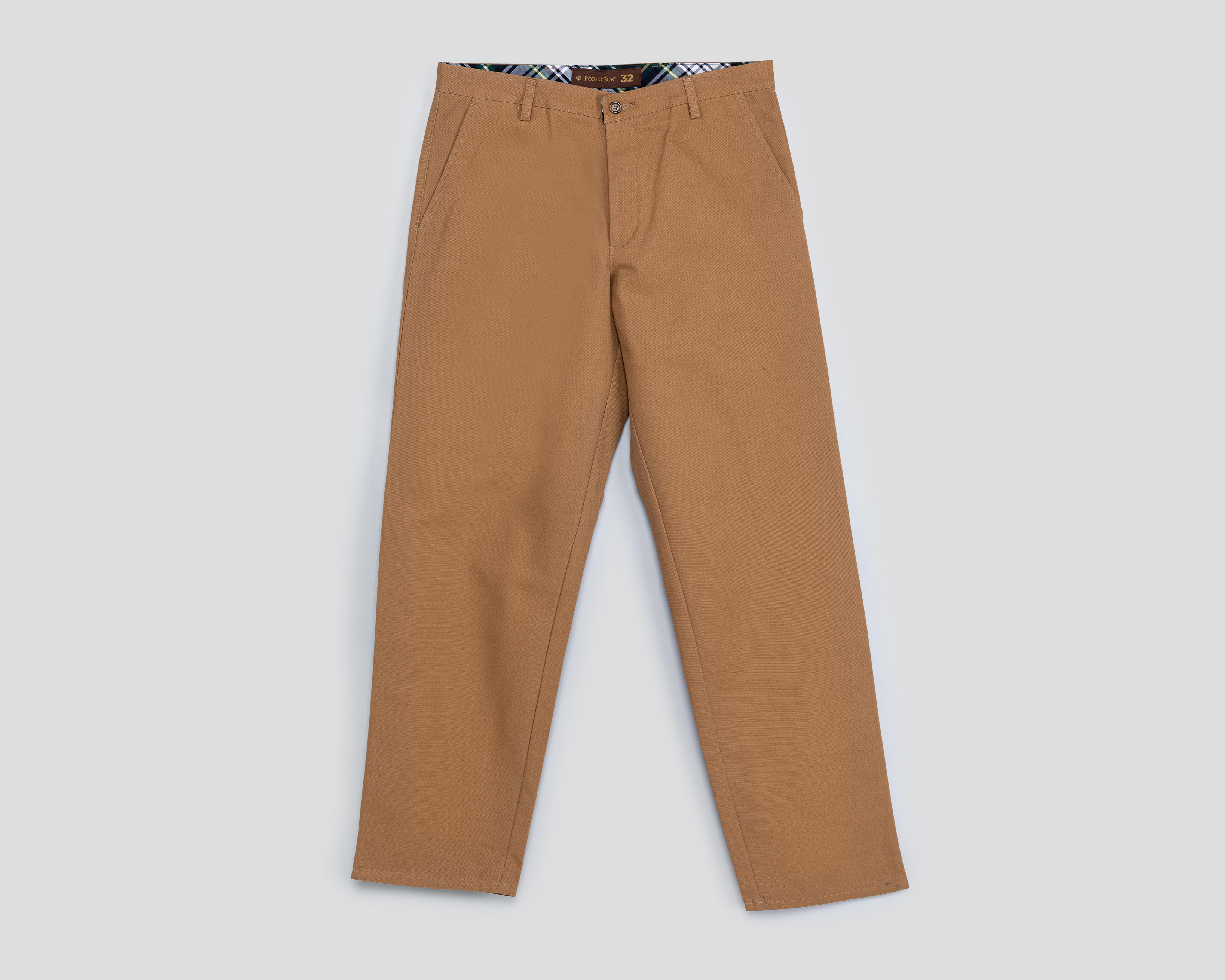 Foto 3 pulgar | Pantalón Chino Porto Sur Café para Hombre