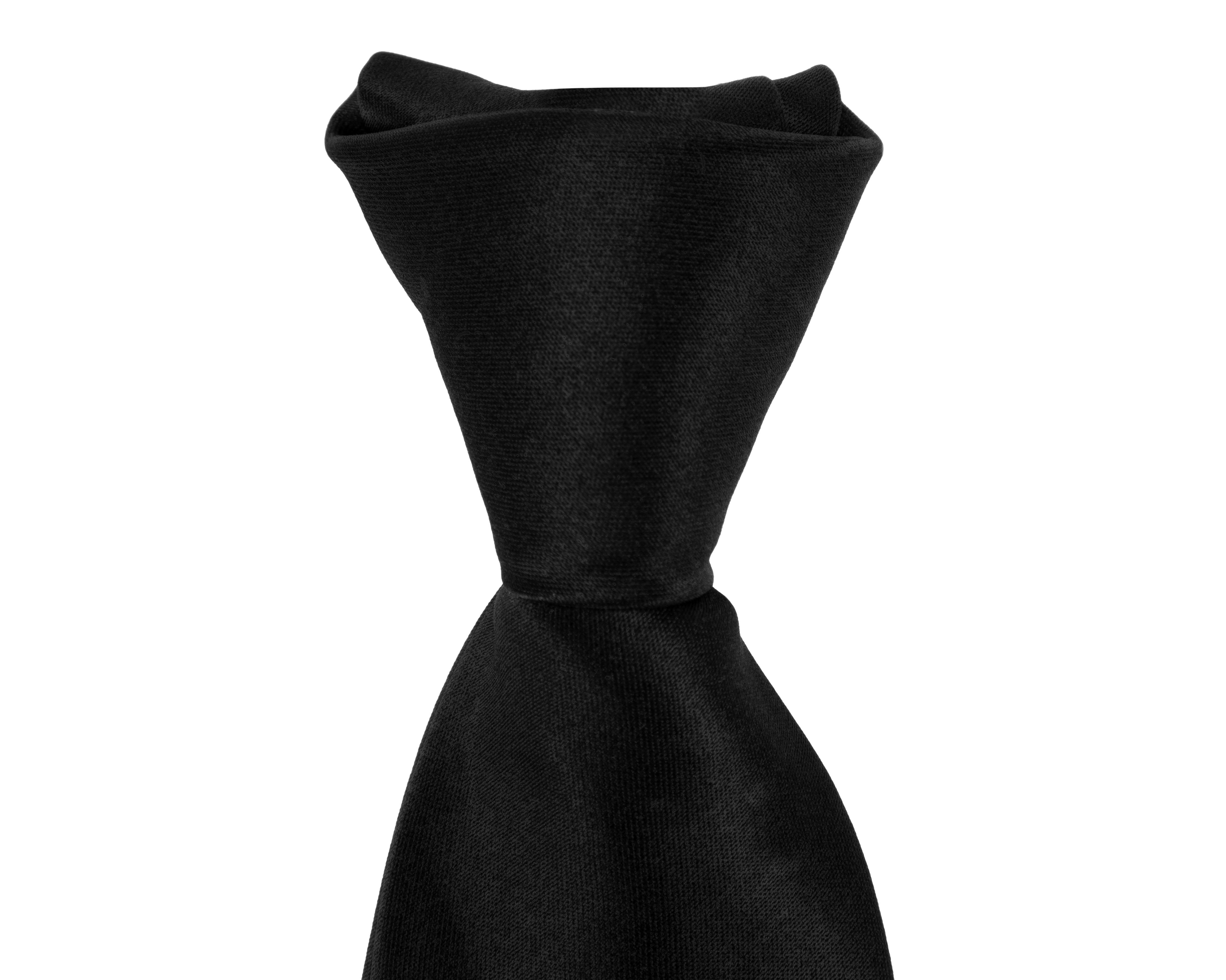 Foto 4 pulgar | Corbata Lisa Wall Street Negra