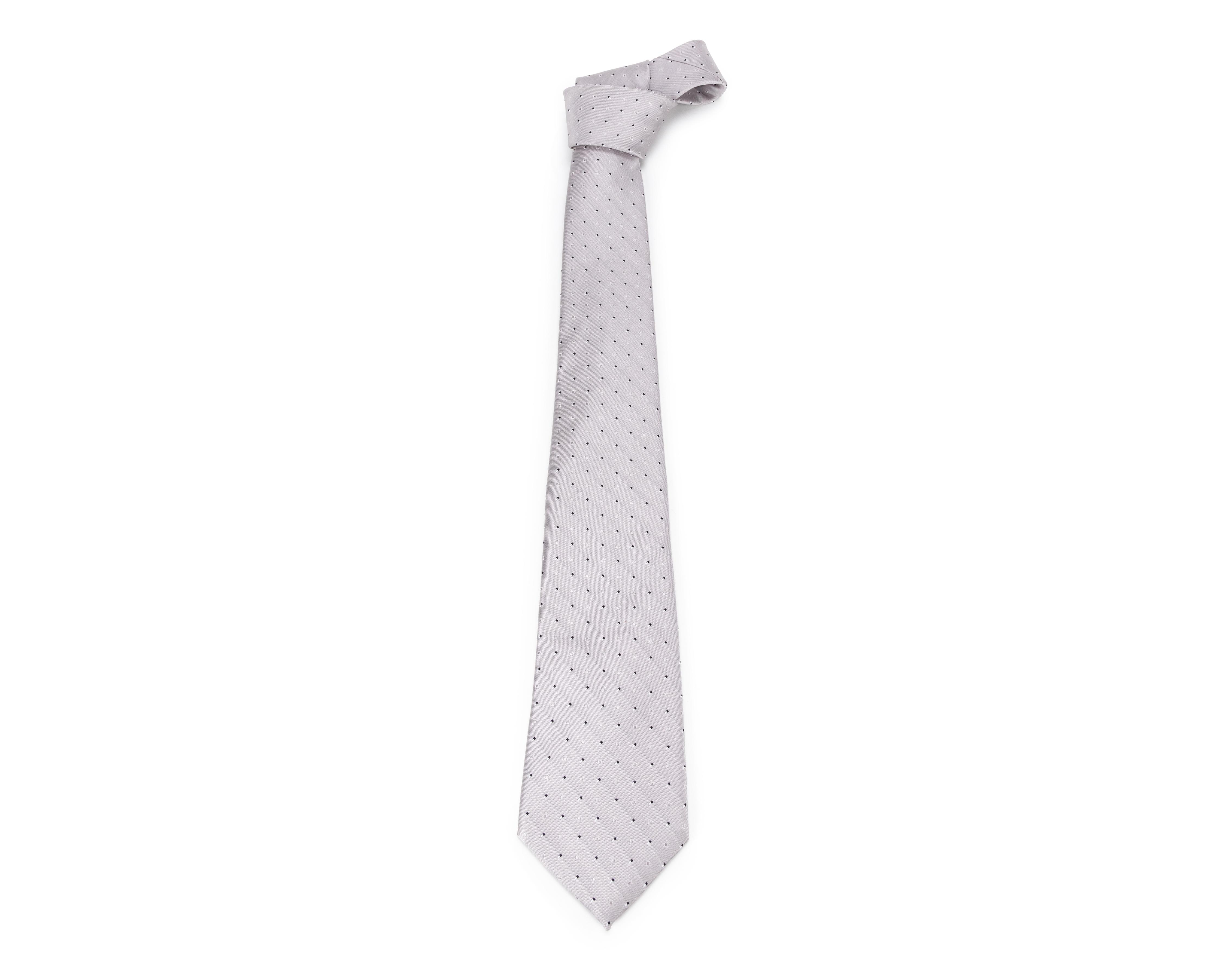 Foto 2 pulgar | Corbata de Cuadros Wall Street Gris