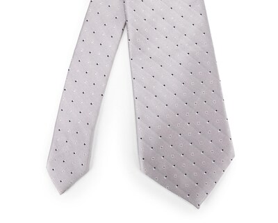Foto 3 | Corbata de Cuadros Wall Street Gris