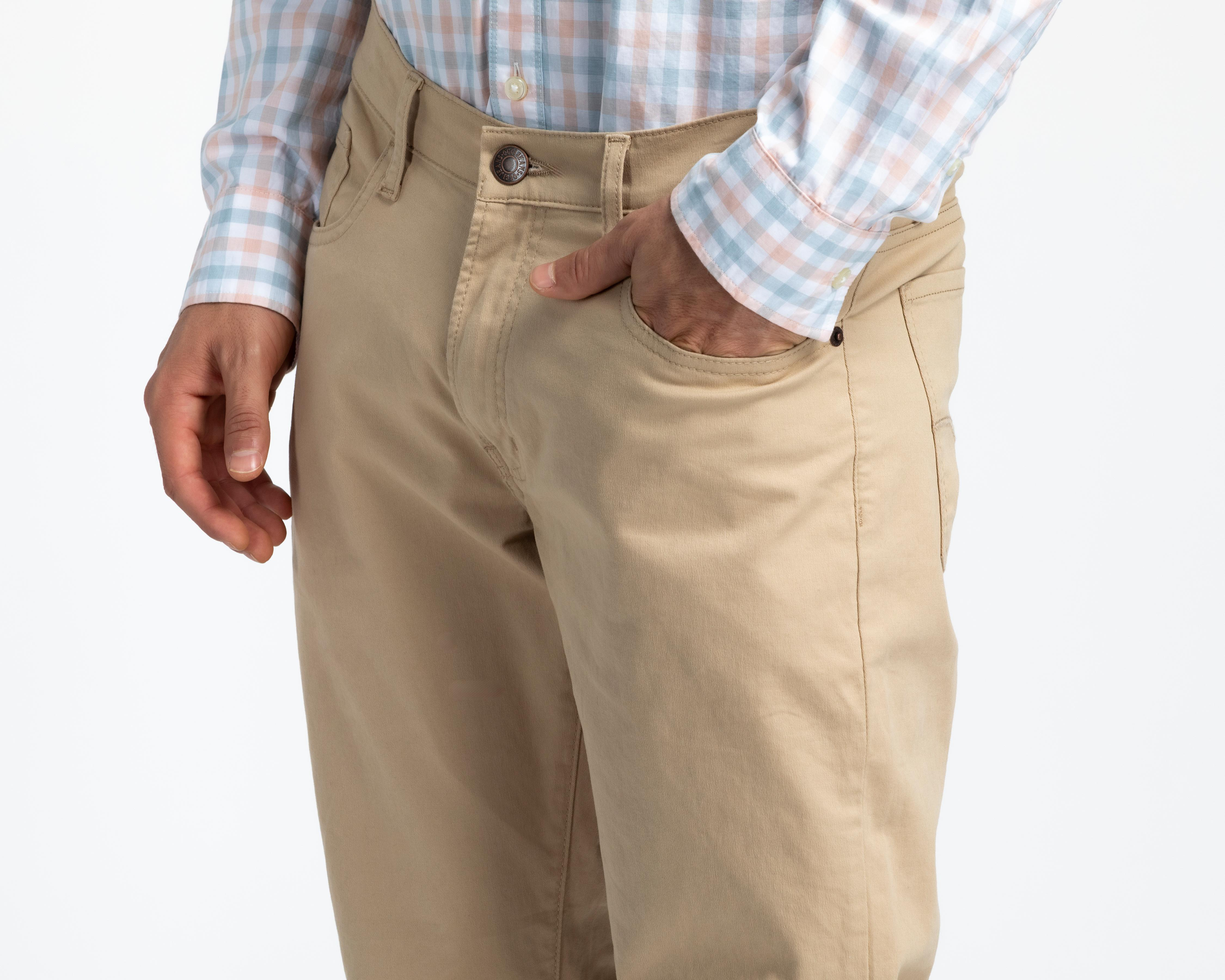 Foto 4 pulgar | Pantalón de Gabardina Oggi Vaxter Slim Straight para Hombre