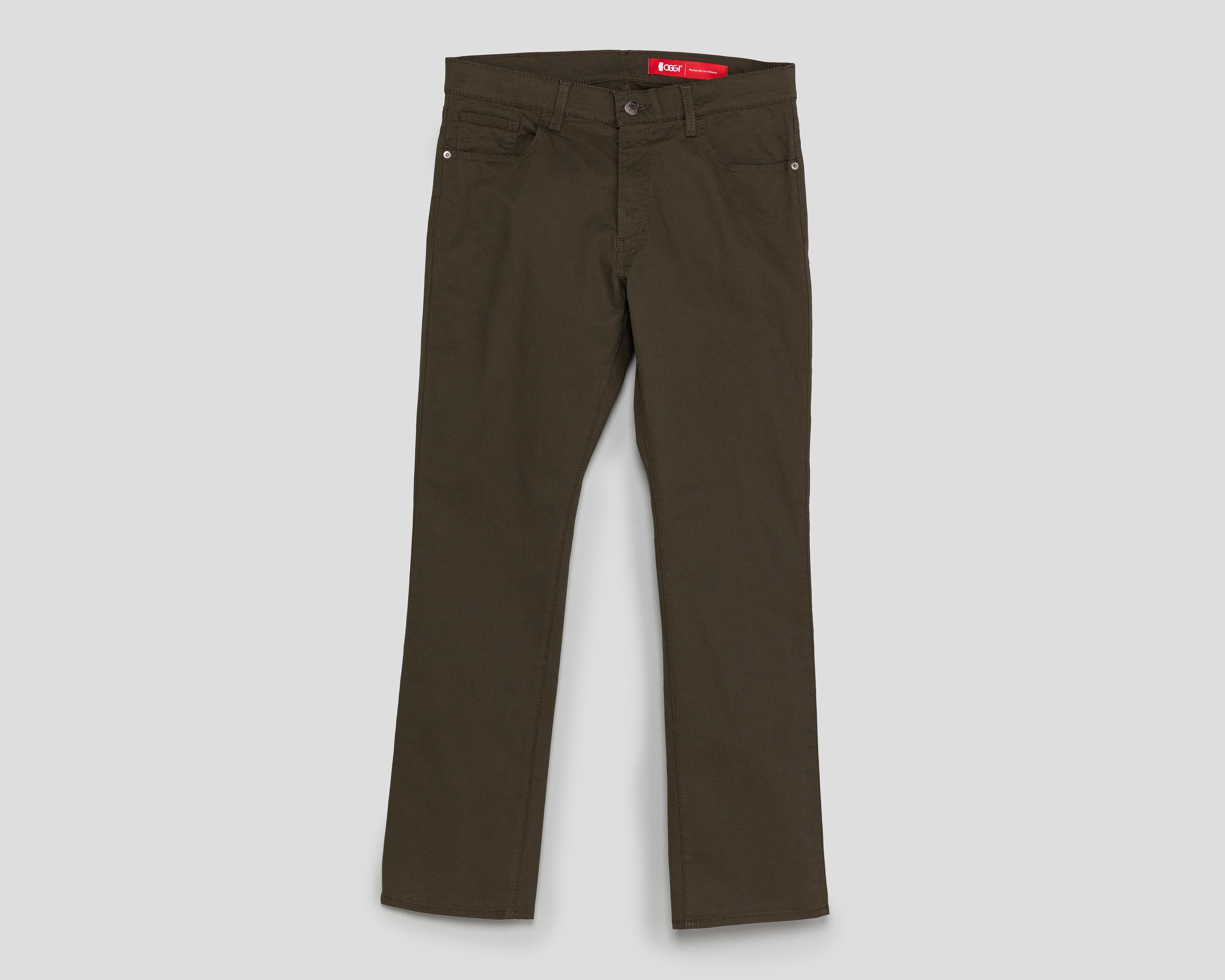 Foto 2 pulgar | Pantalón de Gabardina Oggi Verde para Hombre