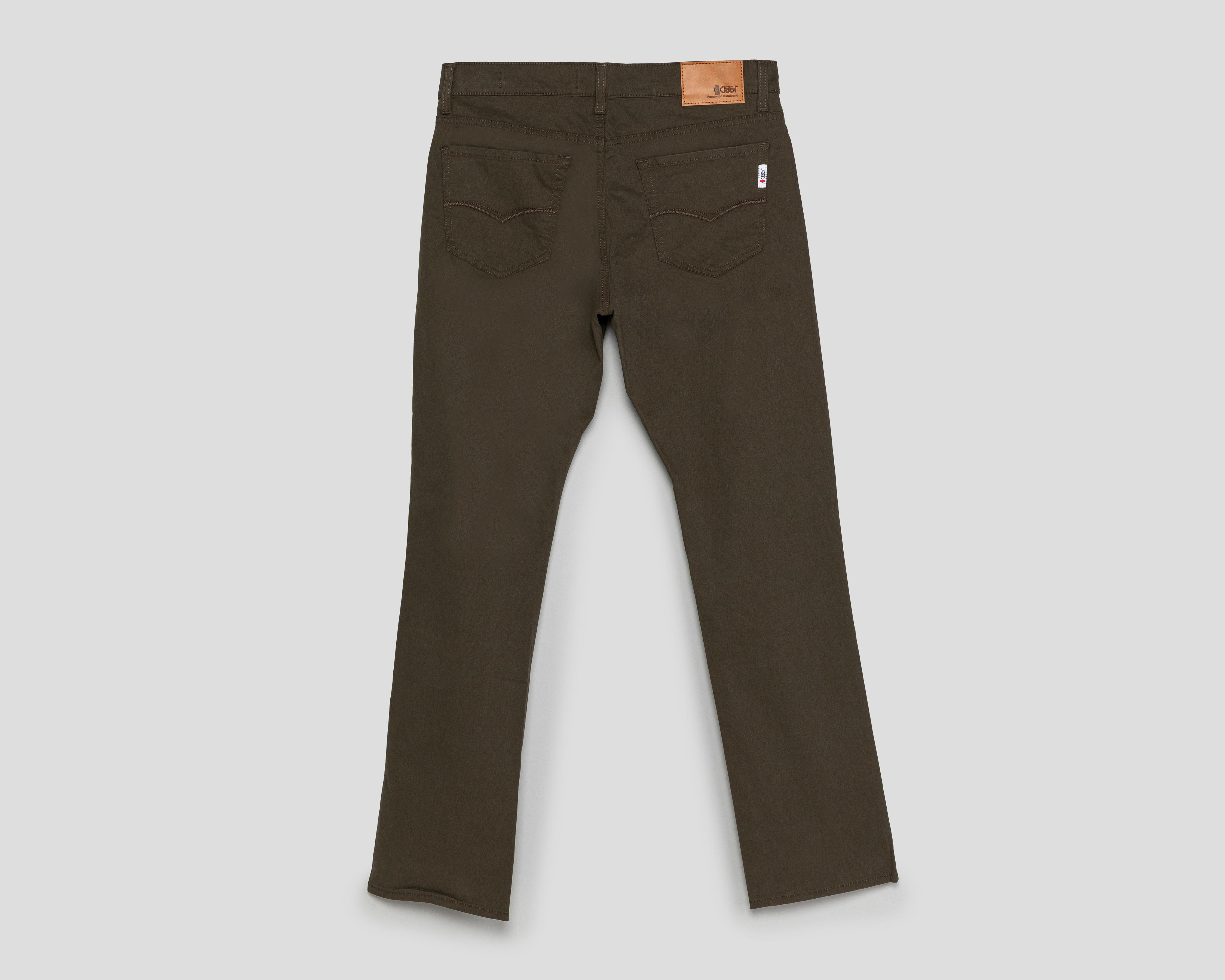 Foto 3 pulgar | Pantalón de Gabardina Oggi Verde para Hombre