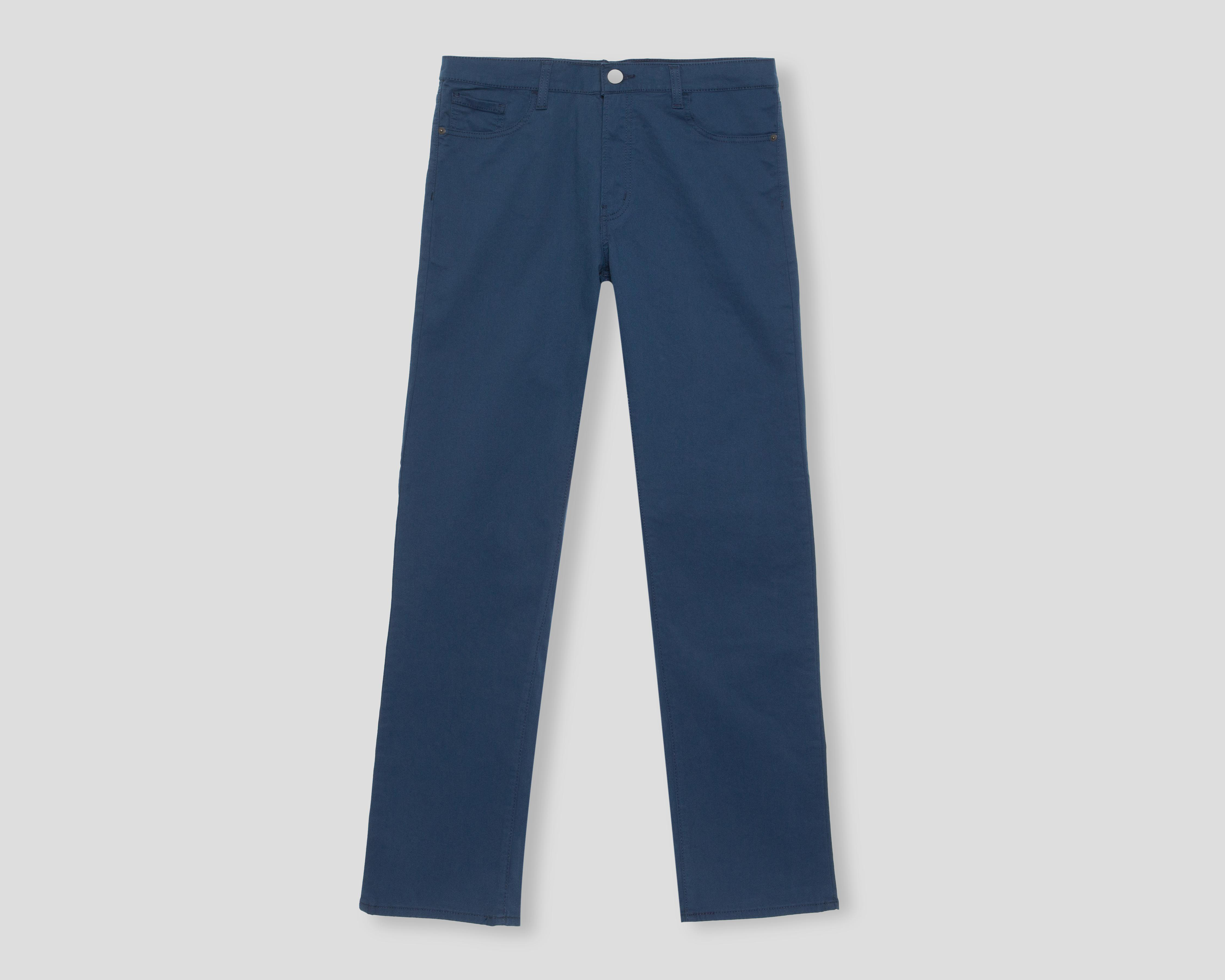 Foto 2 pulgar | Pantalón de Gabardina Oggi Vaxter Azul para Hombre