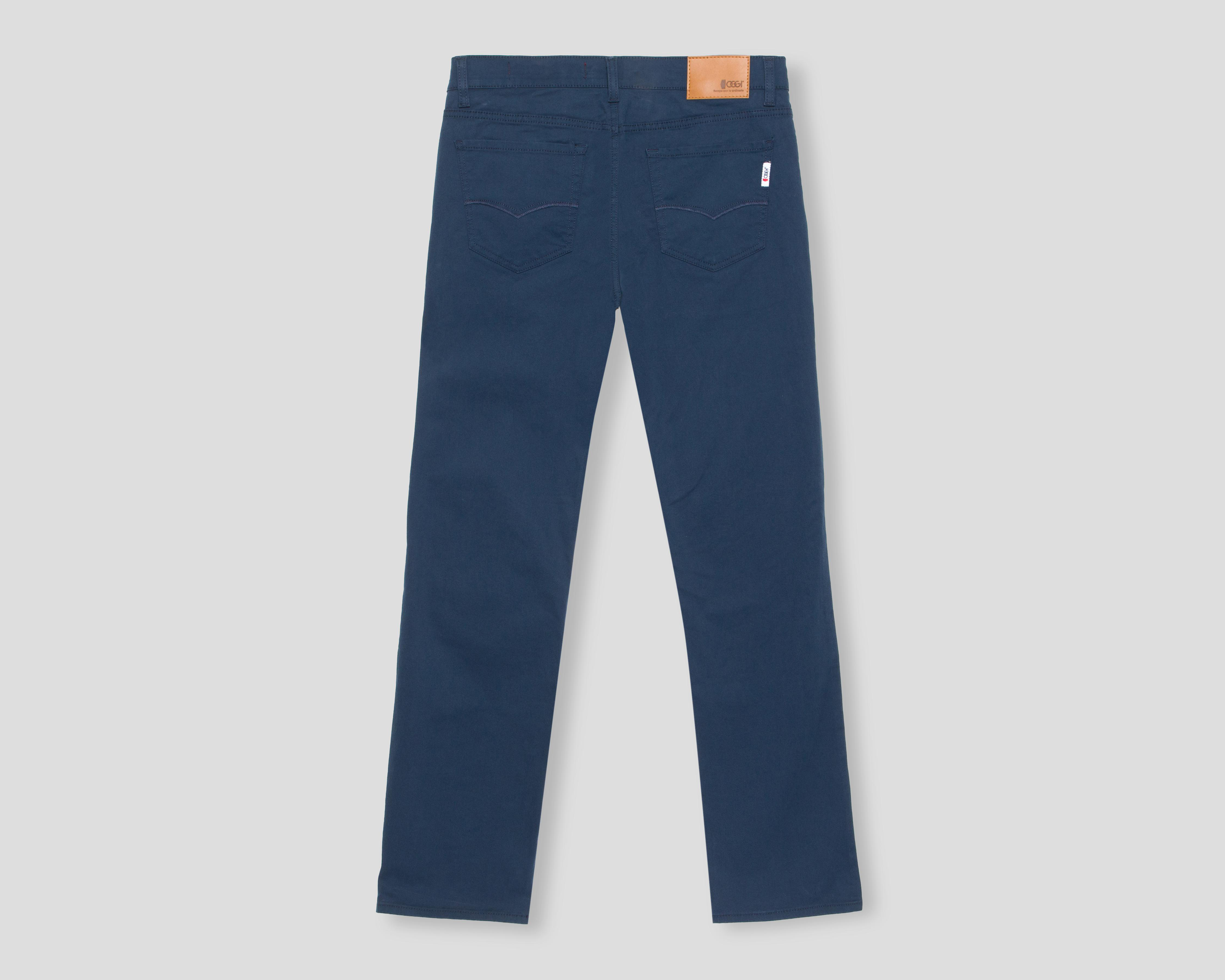 Foto 3 pulgar | Pantalón de Gabardina Oggi Vaxter Azul para Hombre