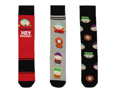 Foto 1 | Calcetas Largas South Park para Hombre 3 Pares
