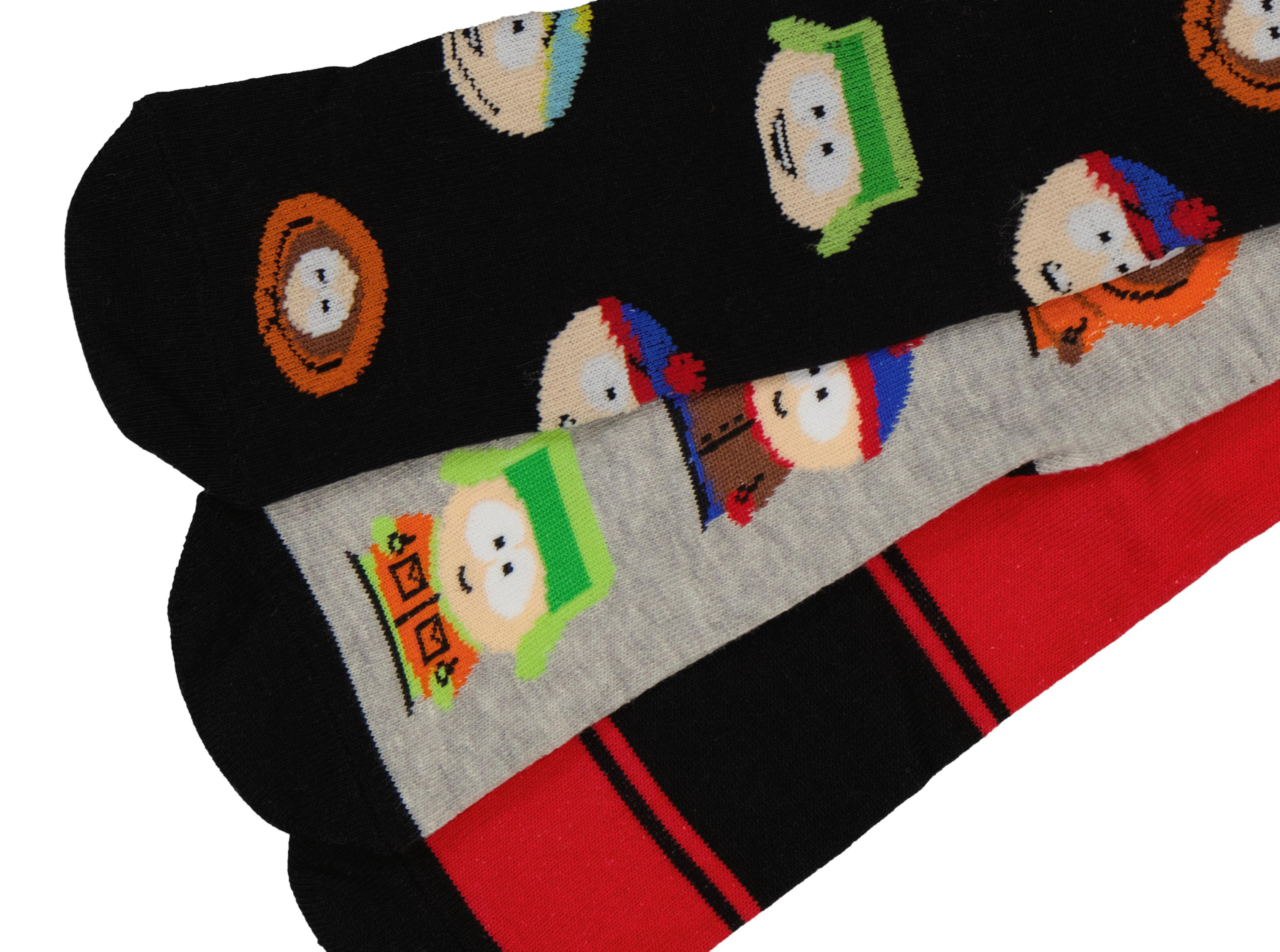 Foto 3 pulgar | Calcetas Largas South Park para Hombre 3 Pares