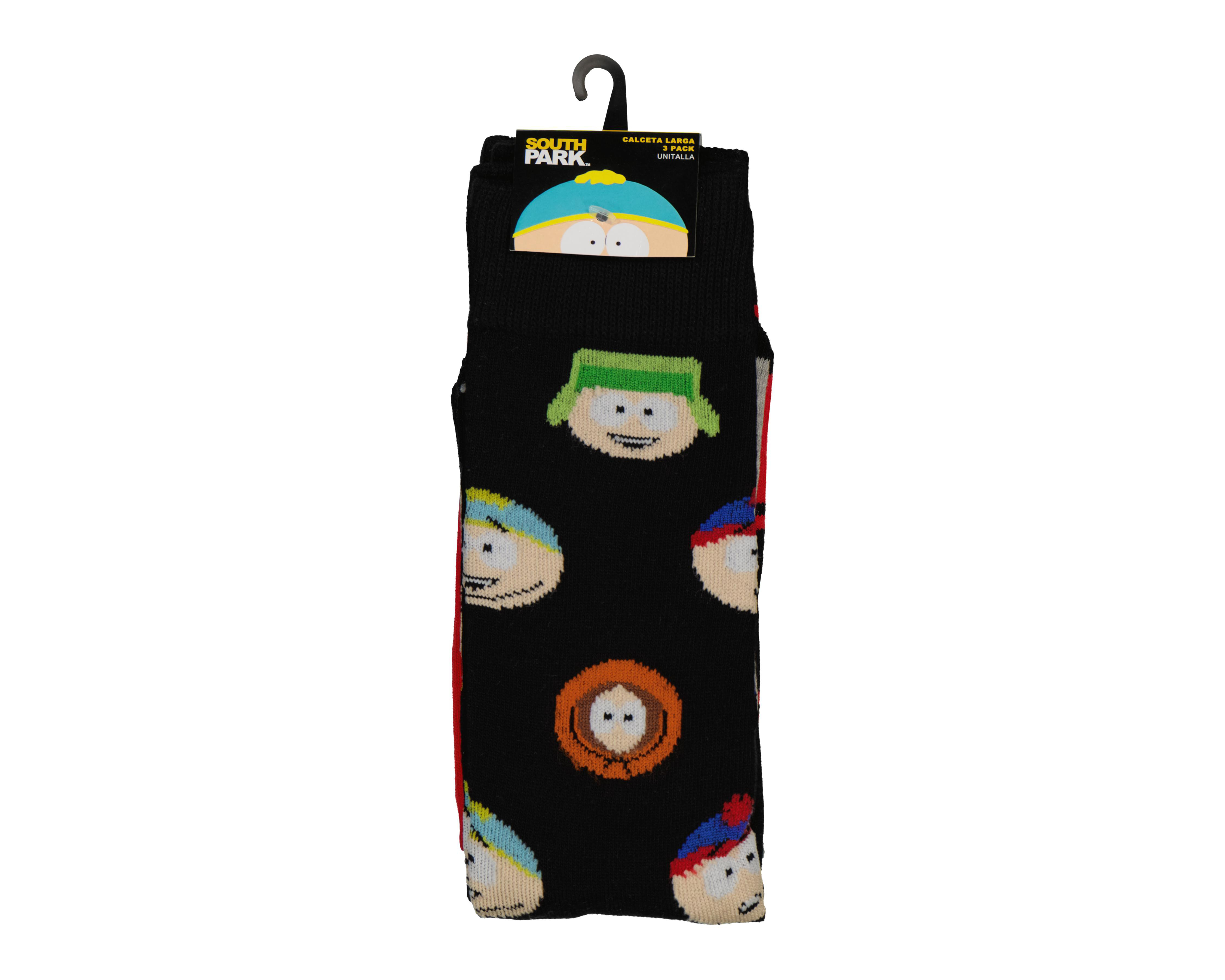 Foto 4 pulgar | Calcetas Largas South Park para Hombre 3 Pares