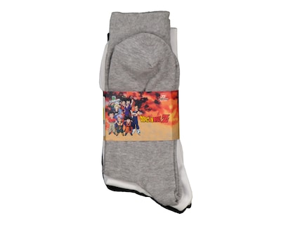 Foto 3 | Calcetas Largas Dragon Ball para Hombre 3 Pares