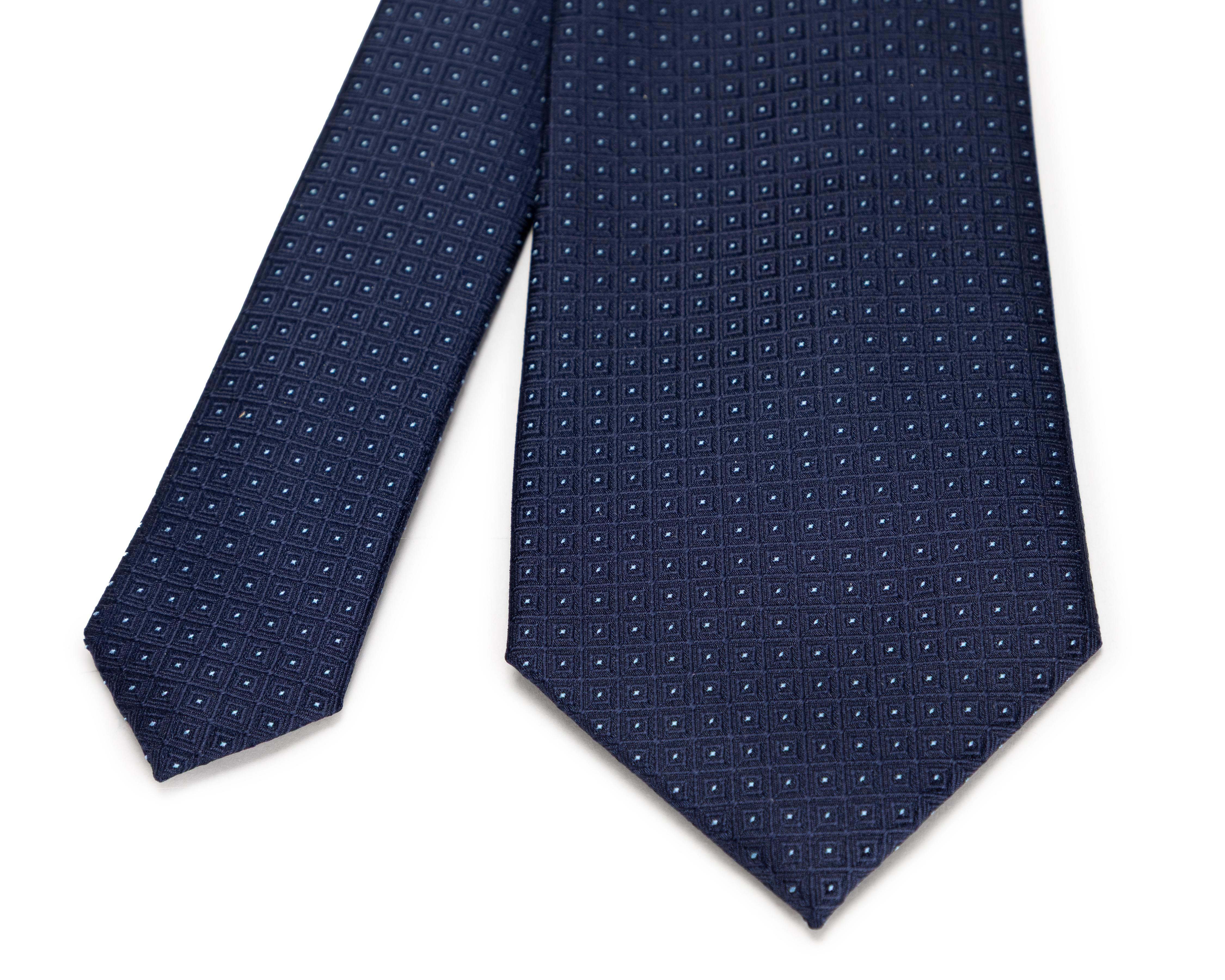 Foto 4 pulgar | Corbata de Puntos Wall Street Azul