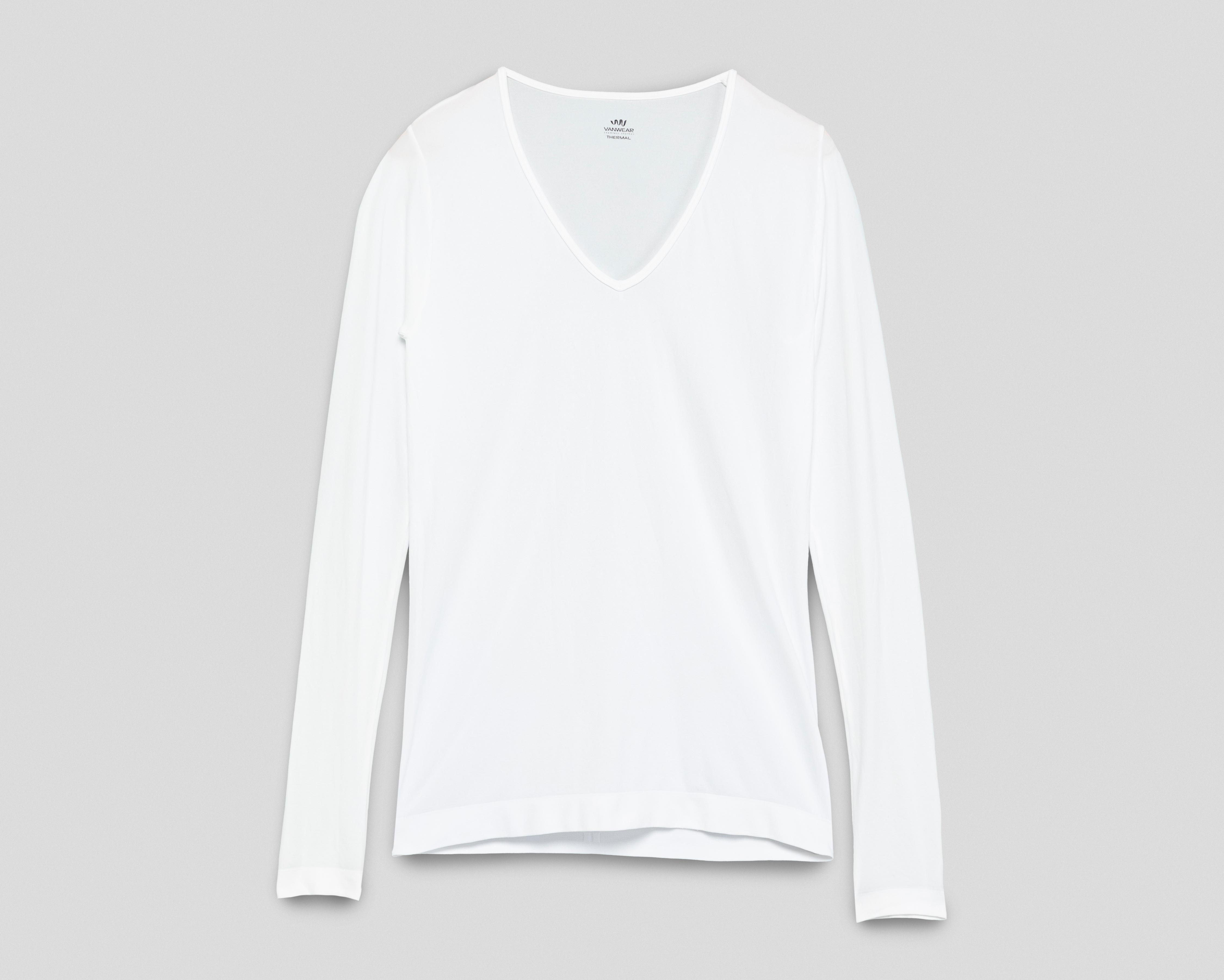 Playera Térmica Manga Larga Vanwear Blanca $119
