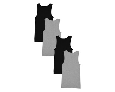 Foto 2 | Camiseta Interior Cuello Redondo Optima para Hombre 4 Piezas