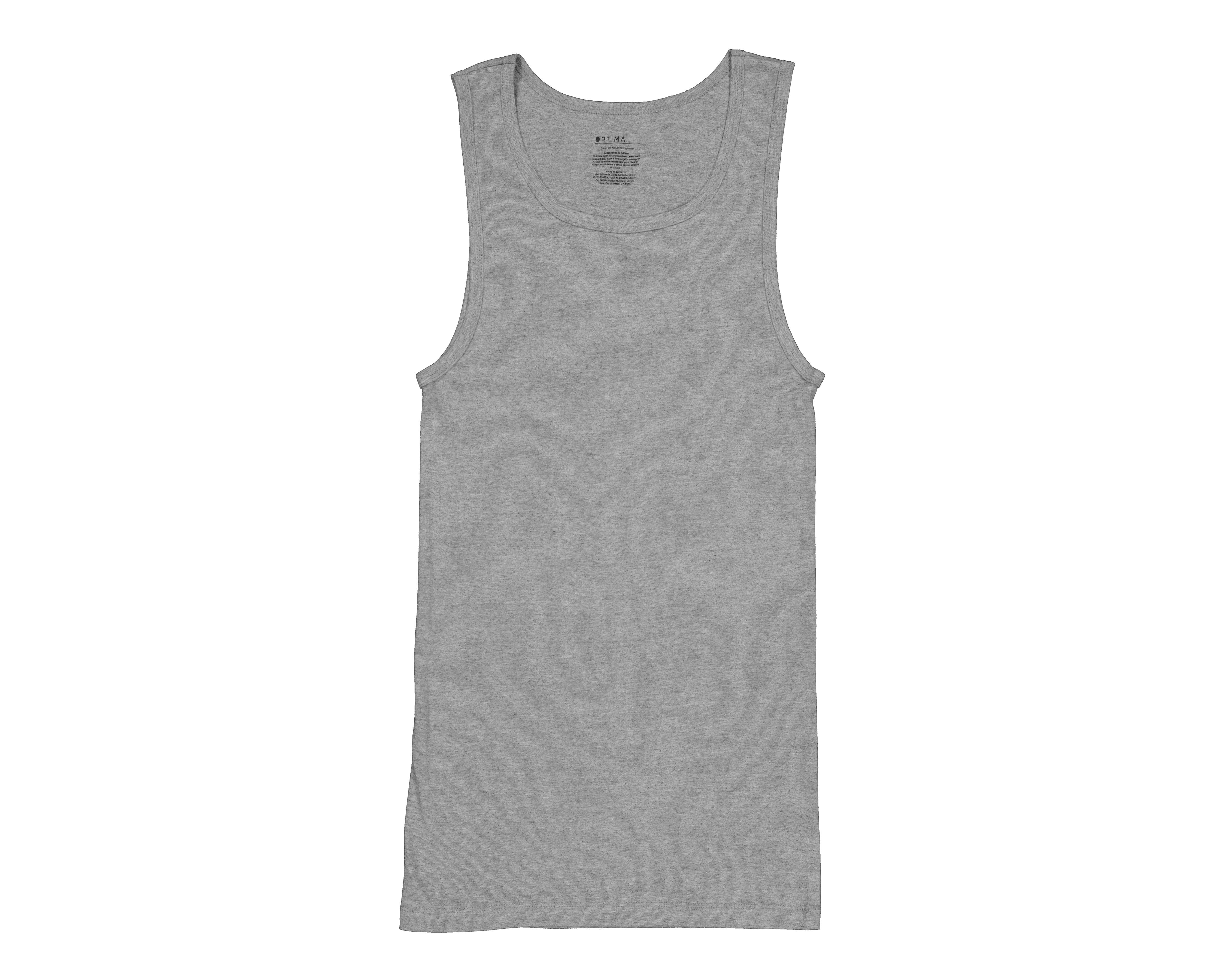 Foto 5 pulgar | Camiseta Interior Cuello Redondo Optima para Hombre 4 Piezas