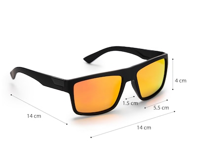 Foto 5 | Lentes de Sol para Hombre Strona Wayfarer Negros